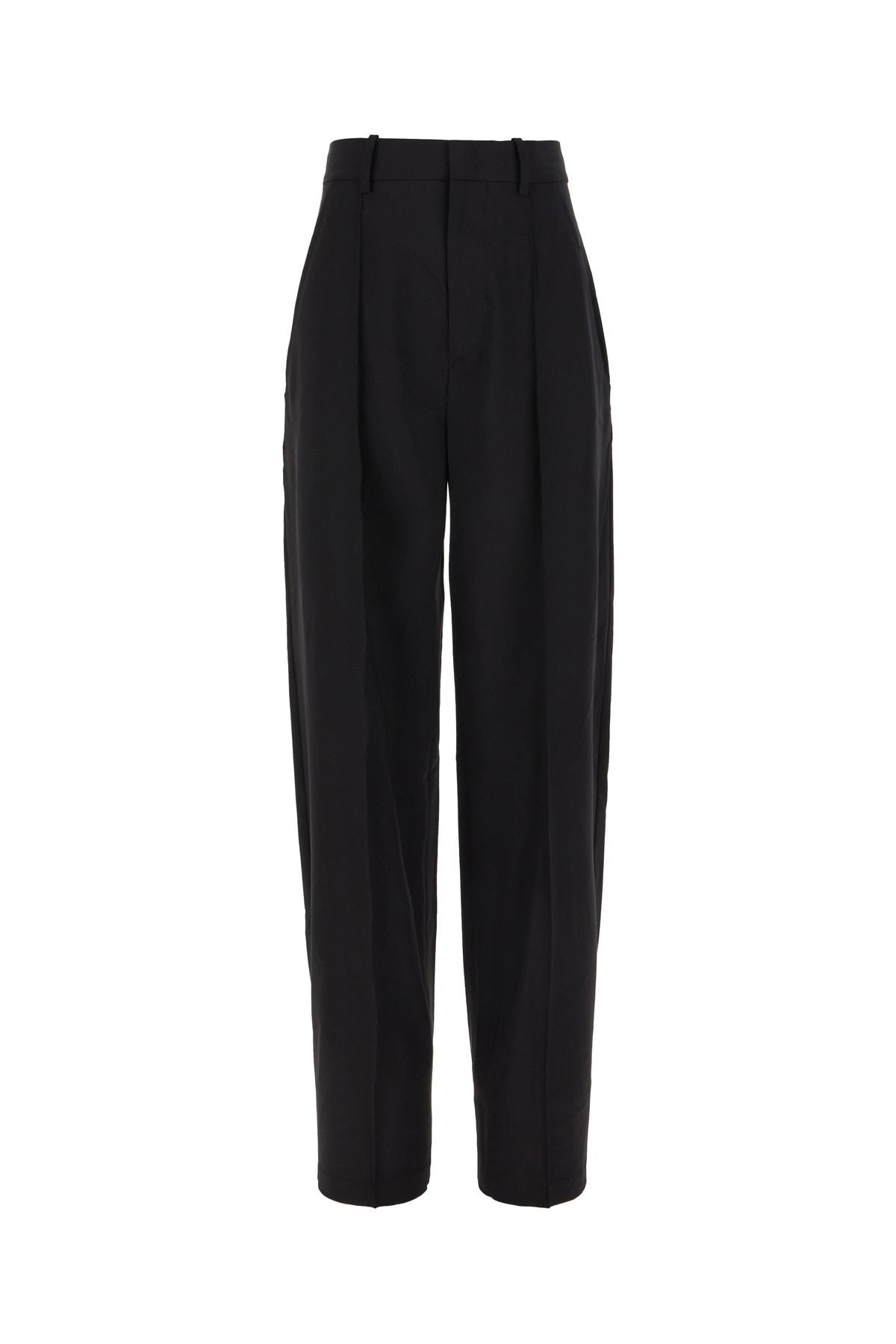 Shop Isabel Marant Black Stretch Wool Pants In 01bk