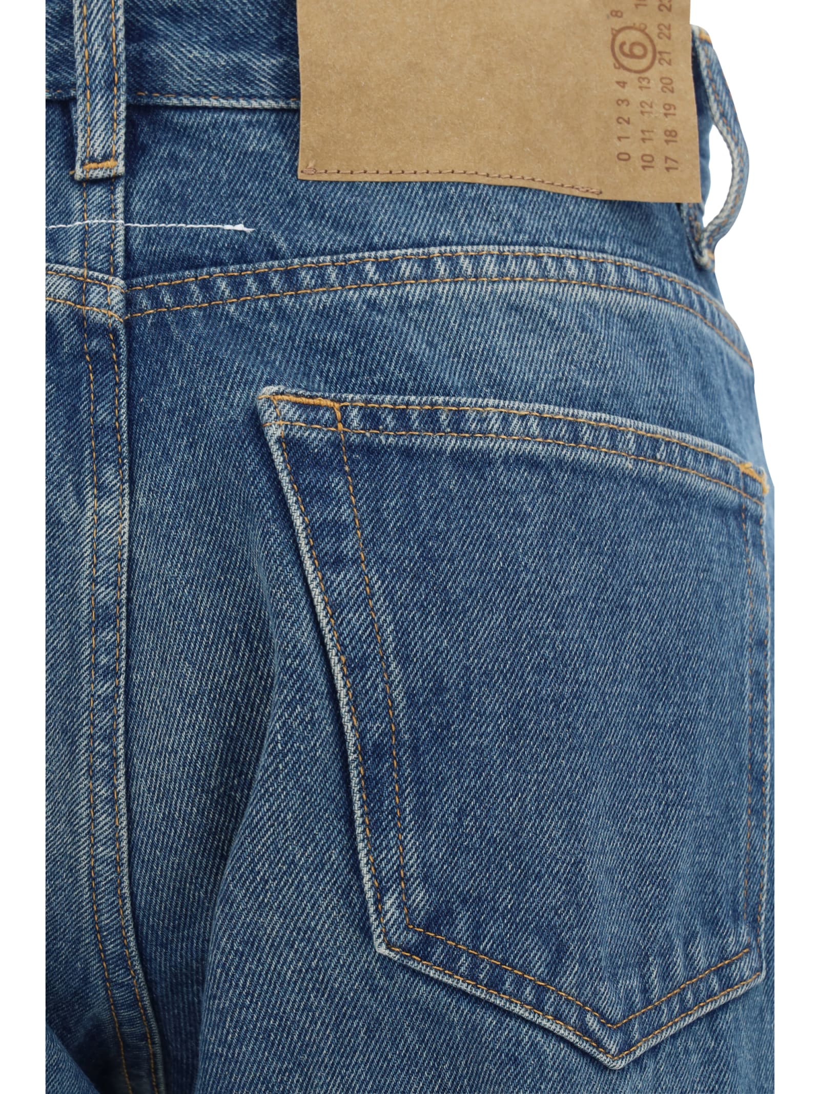 Shop Mm6 Maison Margiela Jeans In Blue