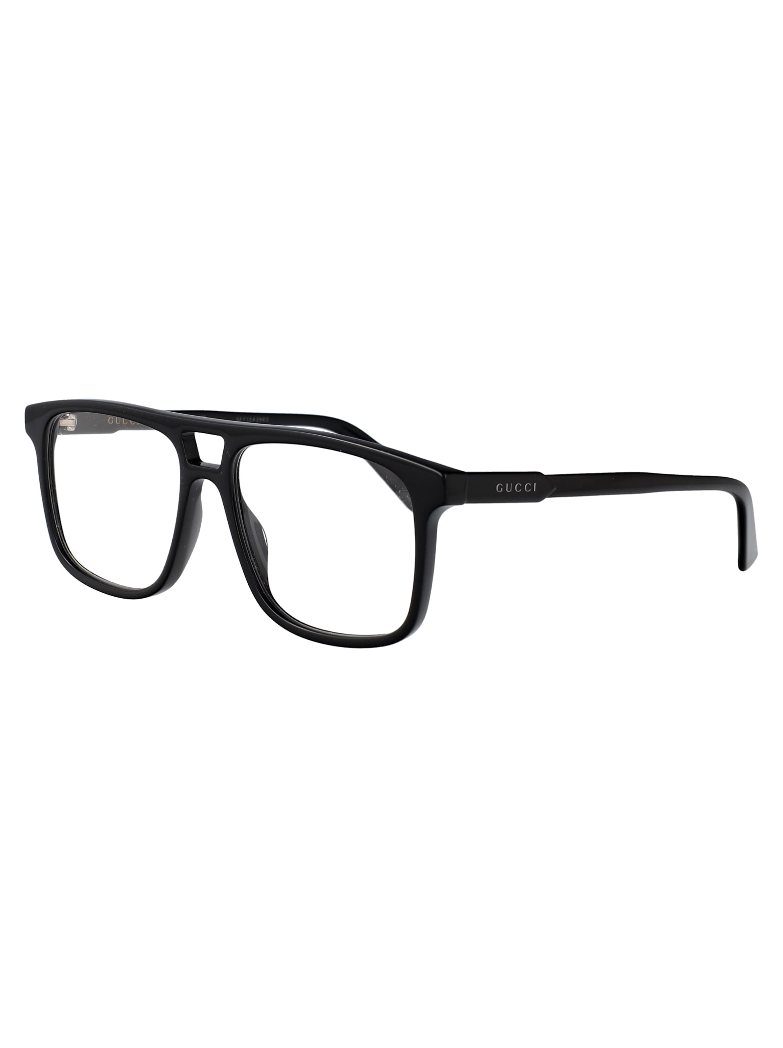 Shop Gucci Gg1035o Glasses In 001 Black Black Transparent