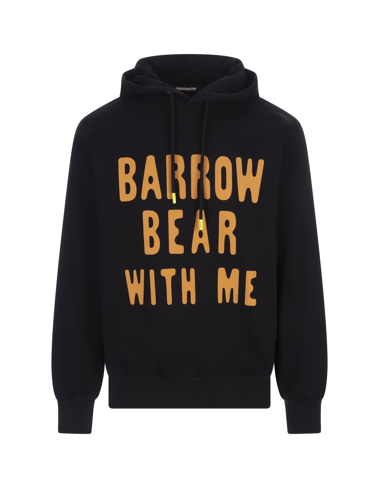 Shop Barrow Black Bear With Me Hoodie In Nero