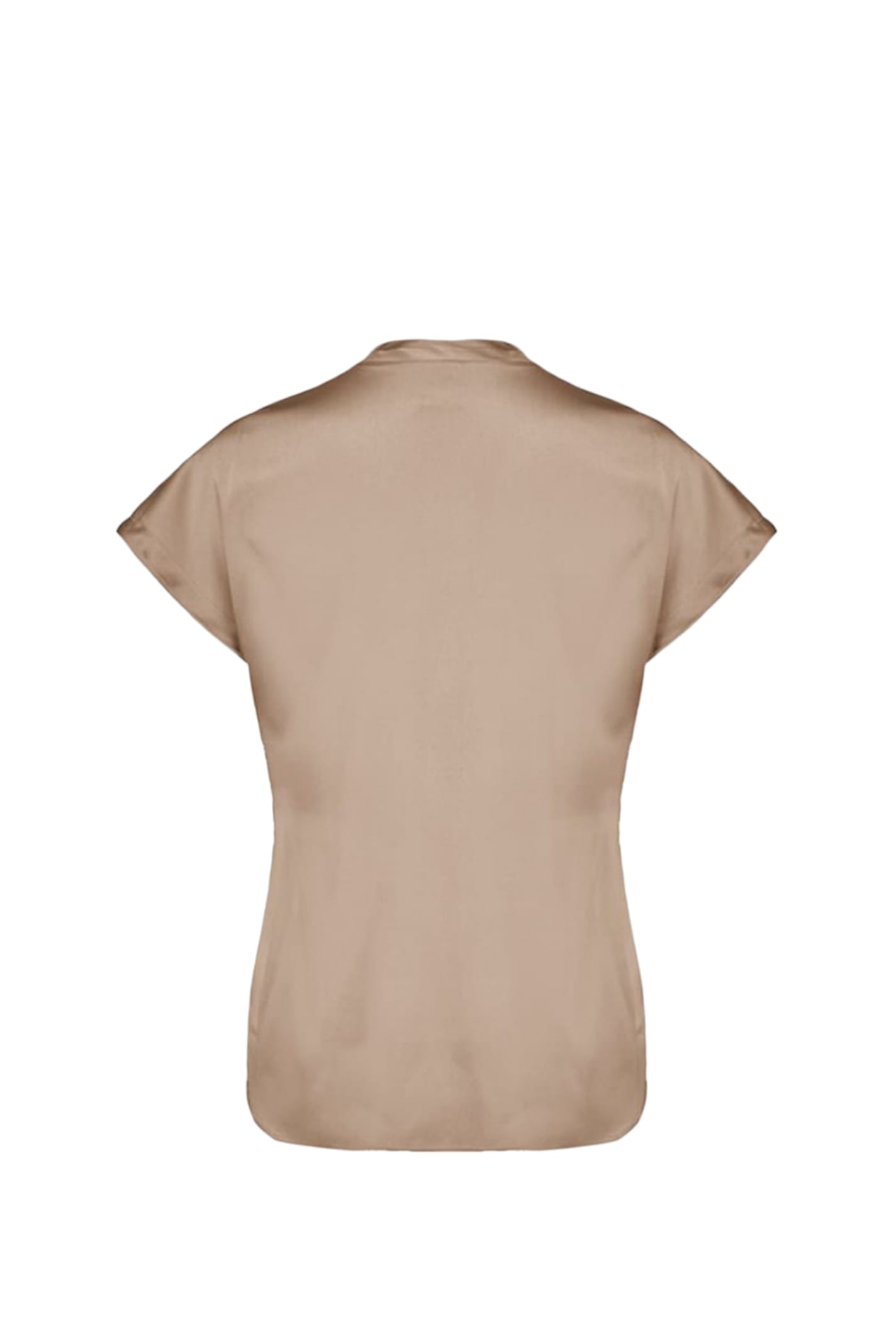 Pinko Satin Blouse In Neutral