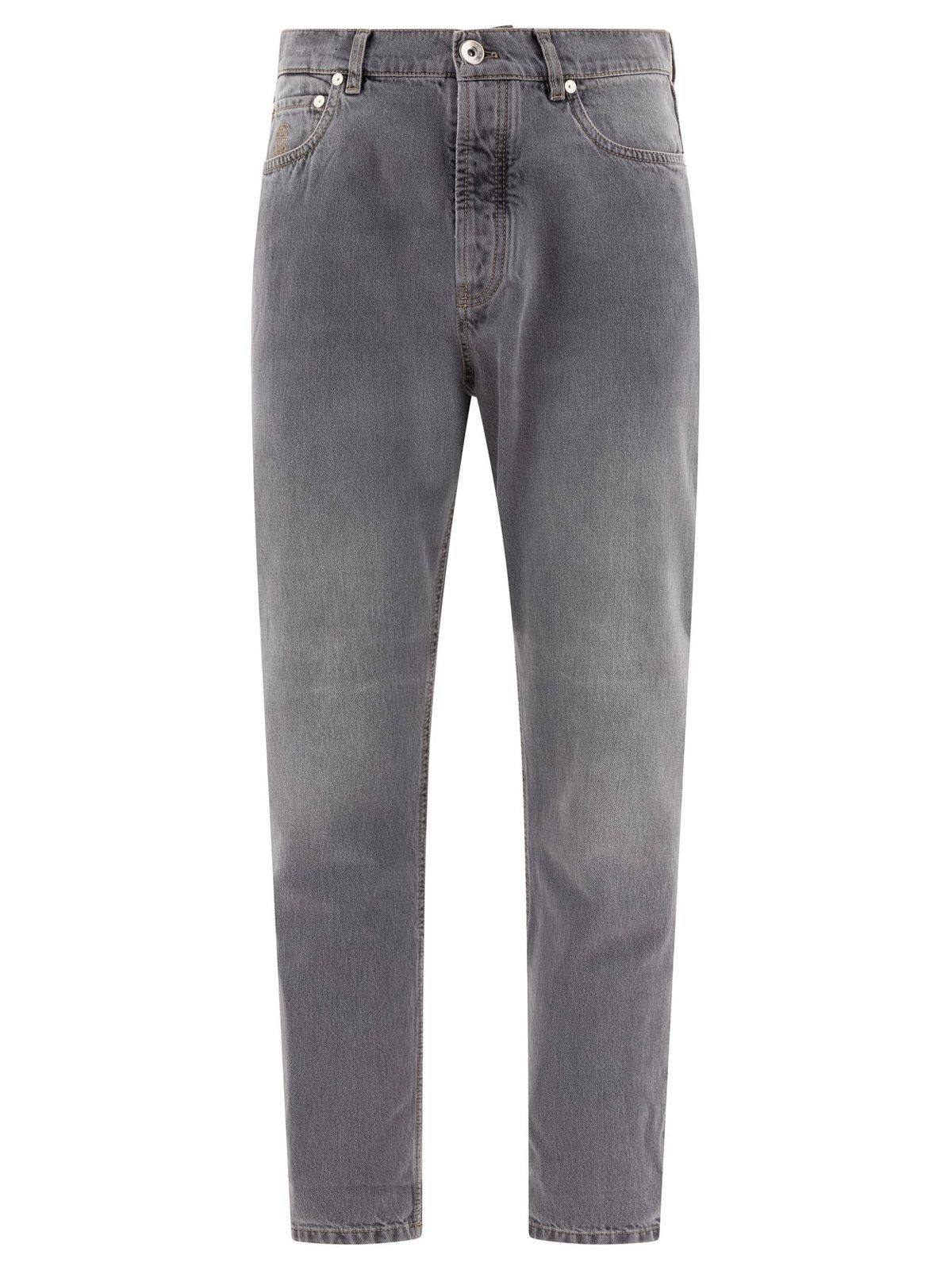 Mid-rise Straight-leg Jeans