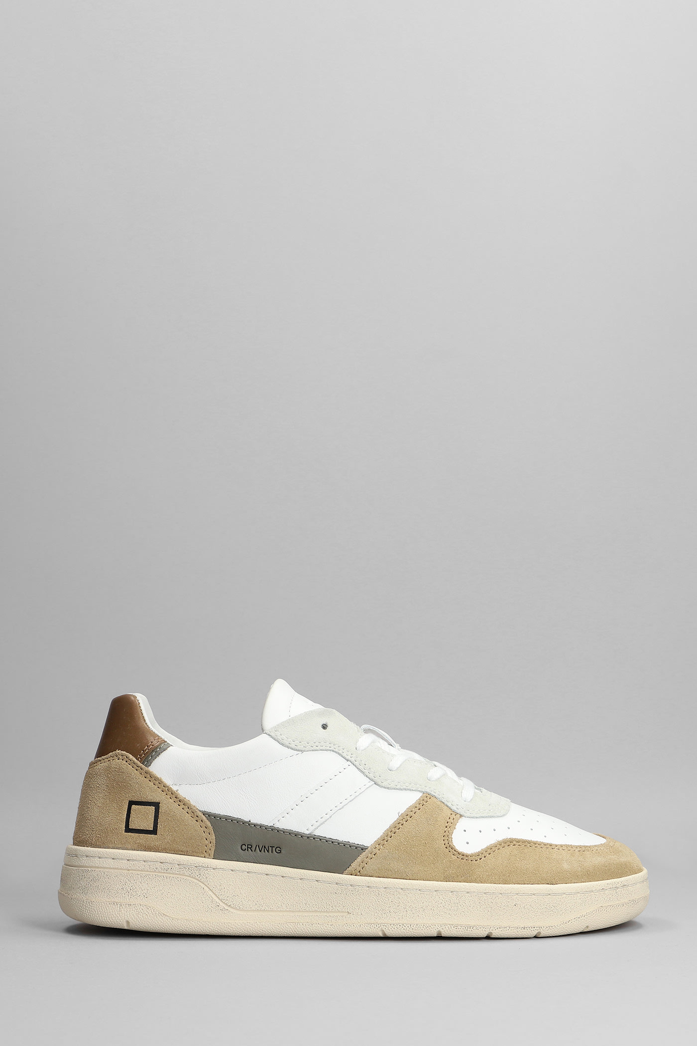 DATE CURT 2.0 SNEAKERS IN BEIGE SUEDE AND LEATHER