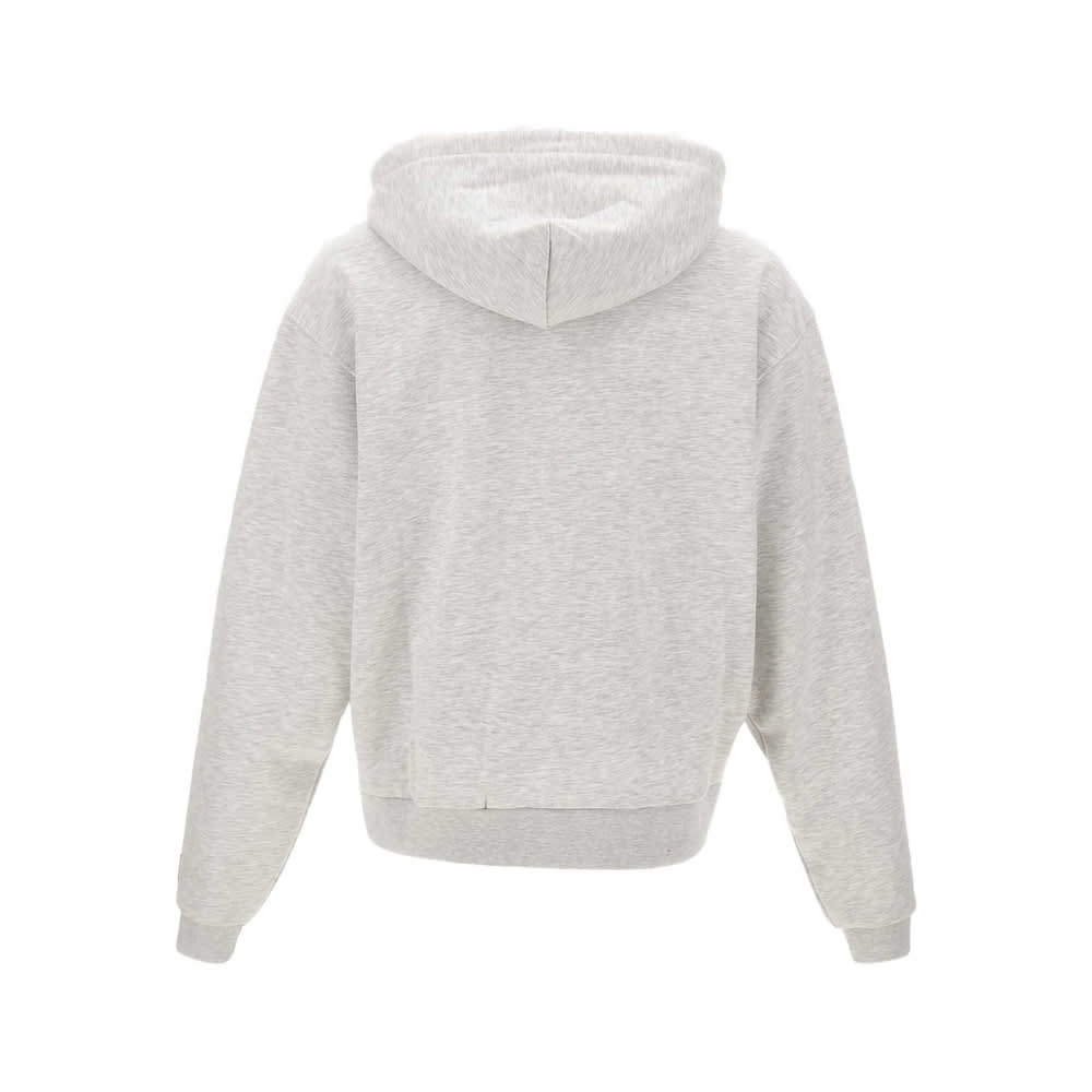 The North Face Hooded Sweatshirt With Drawstring And Ribbed Finish In Gray