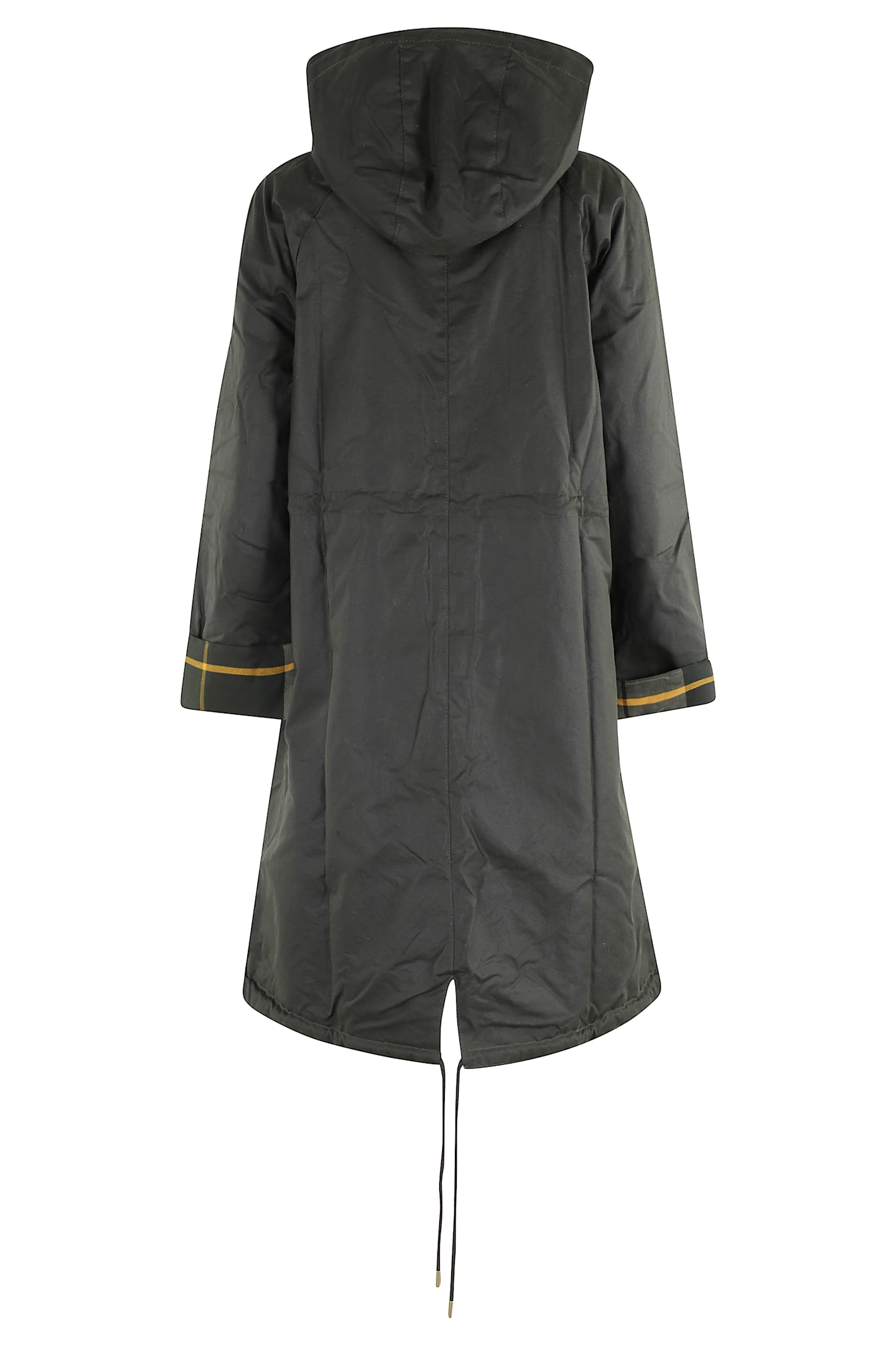Barbour Marcy Wax Parka In Green