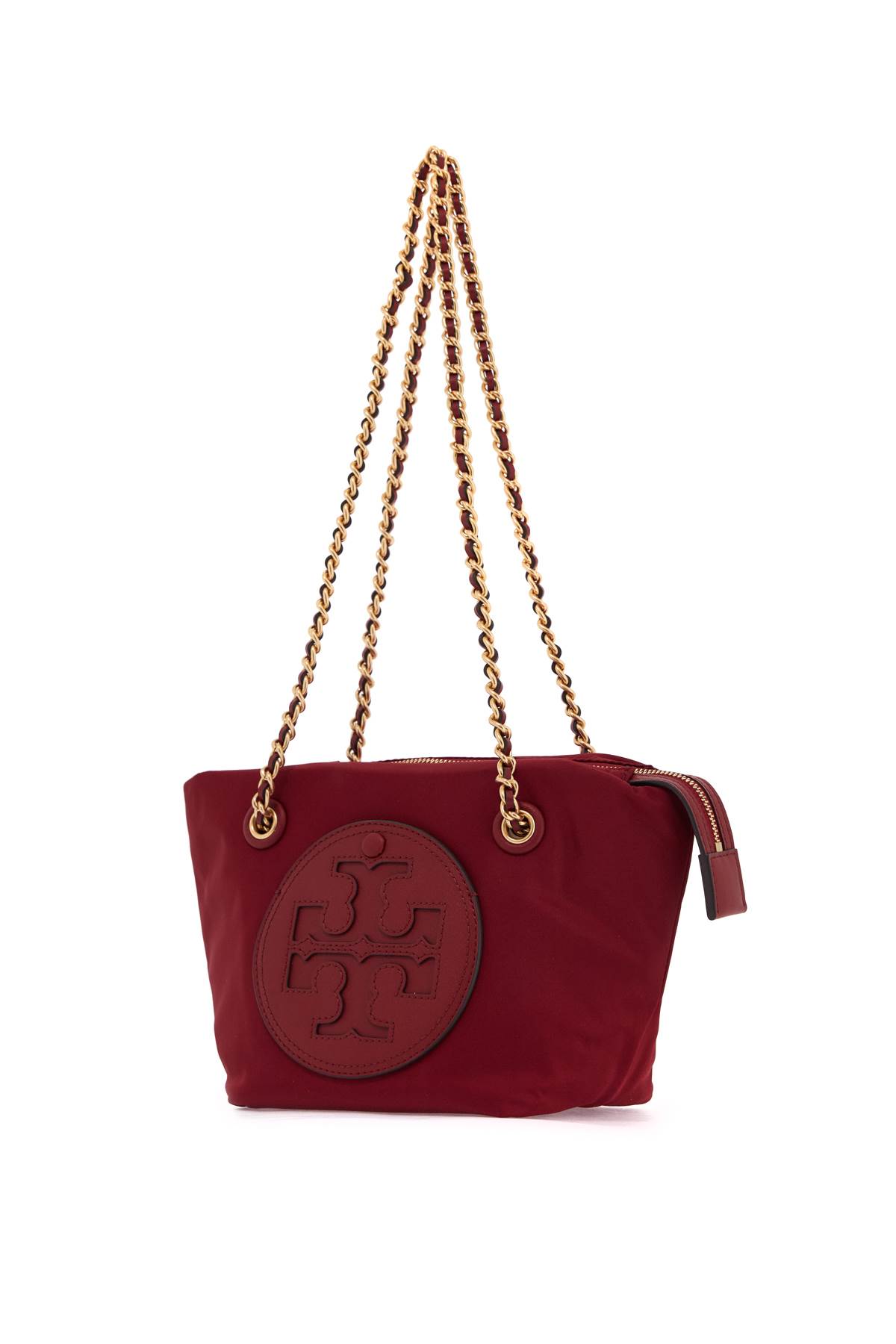 Shop Tory Burch Small Ella Shoulder Bag In Ruby (red)