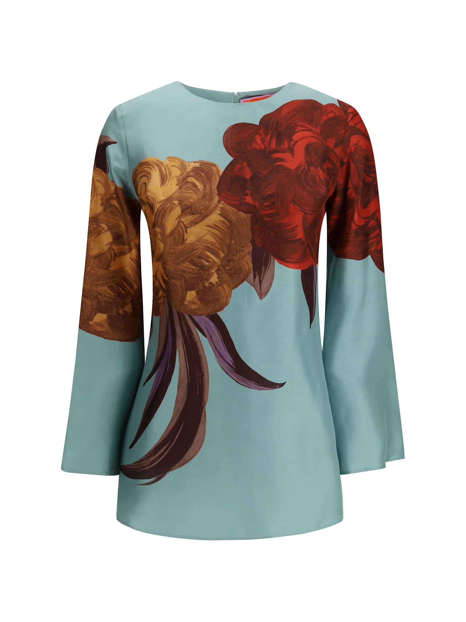 La Doublej Silk Twill Mini Dress