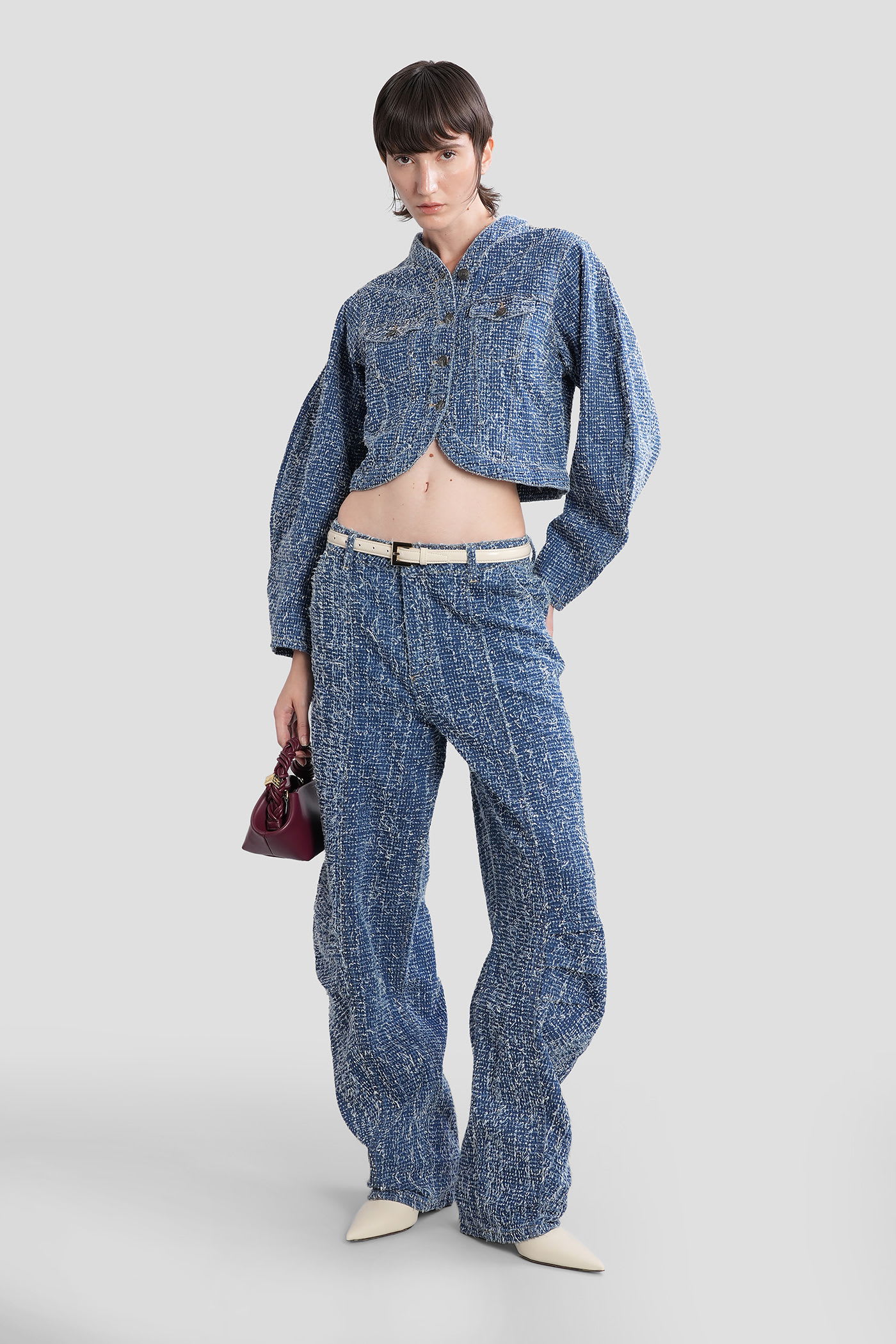 Rotate Birger Christensen Loose Fit Pants In Blue