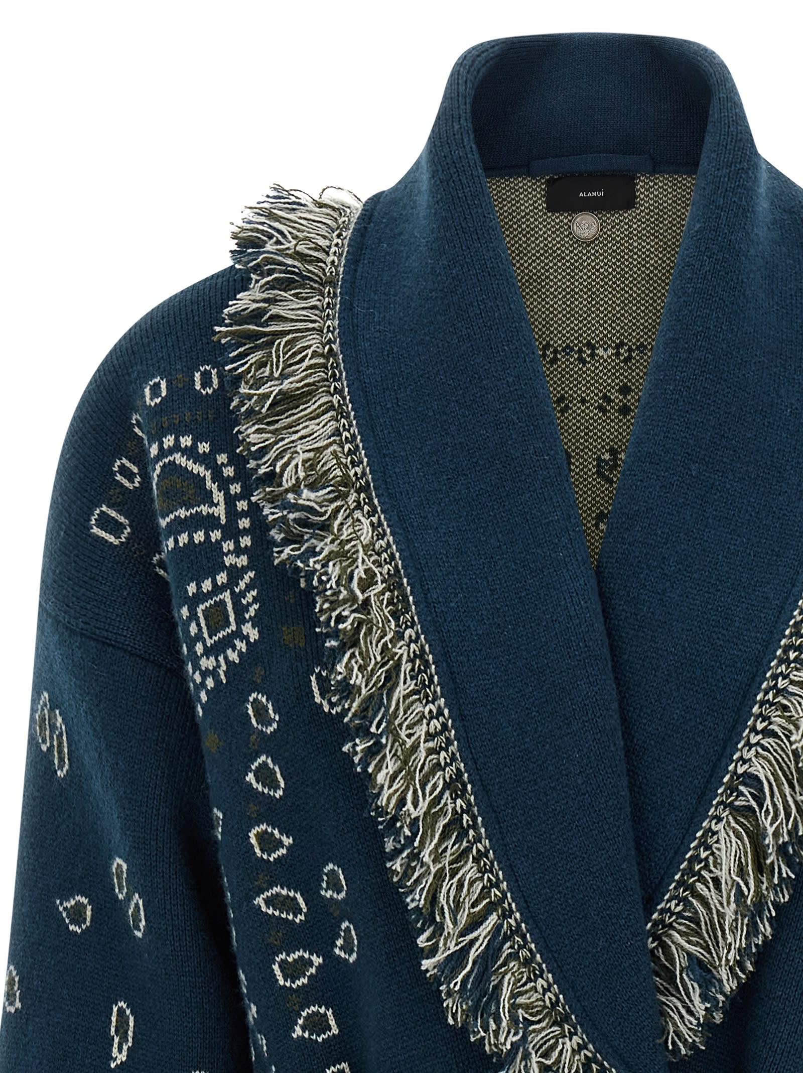 Alanui Bandana Cardigan In Blue