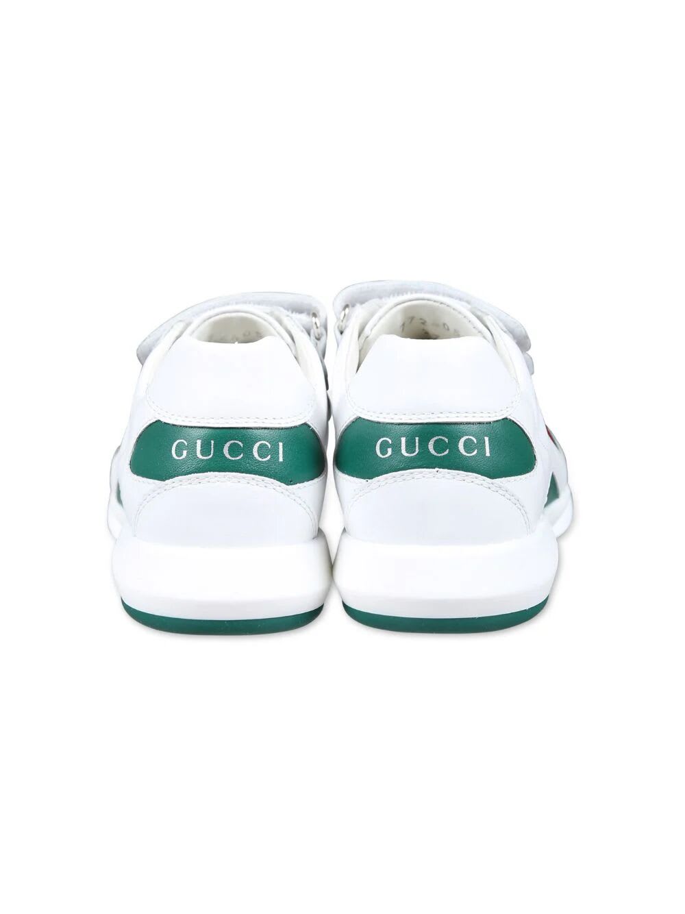 Shop Gucci Sneaker Leather In Eme Gr W