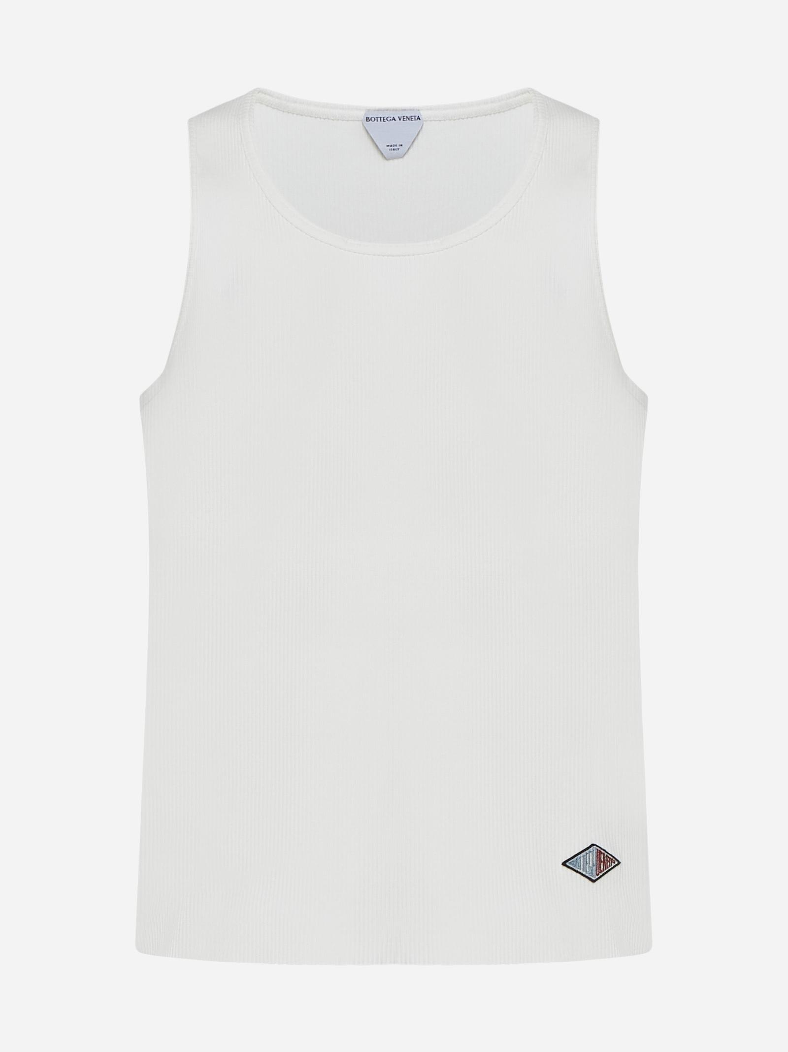 Logo-patch Cotton Tank Top