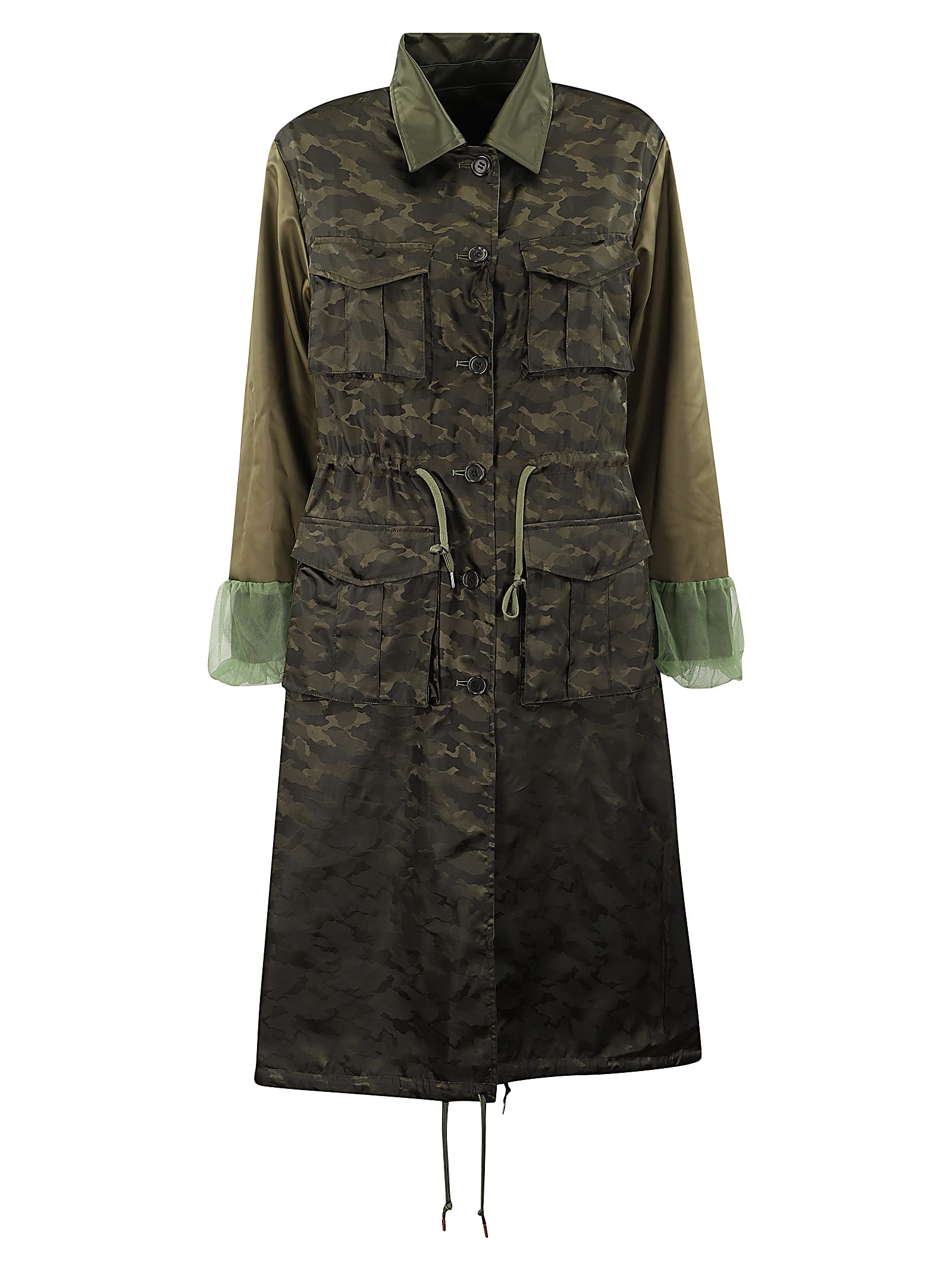 Shop Comme Des Garçons Ladies Coat In Khaki