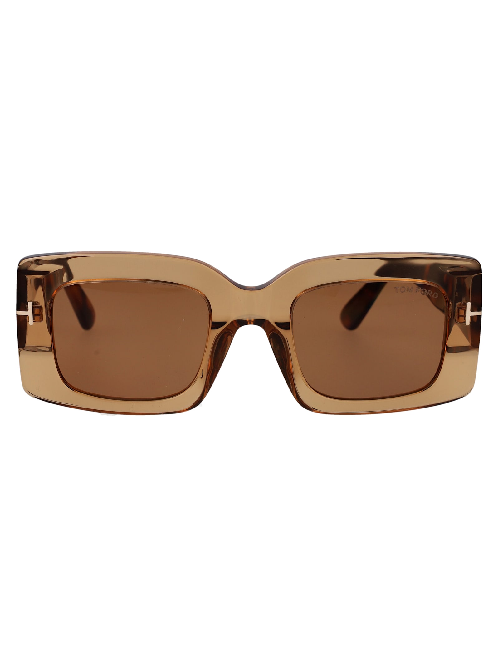 Shop Tom Ford Ft1188/s Sunglasses In Crystal Orange