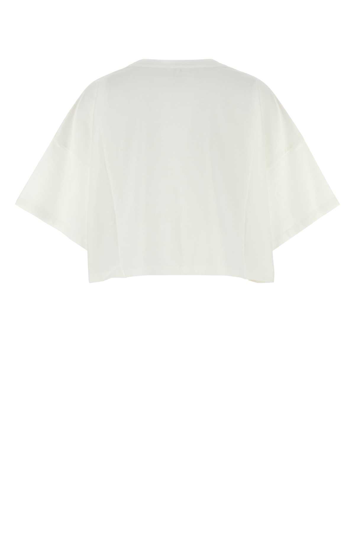 Chloé Chloe White Cotton Oversize T-shirt In White