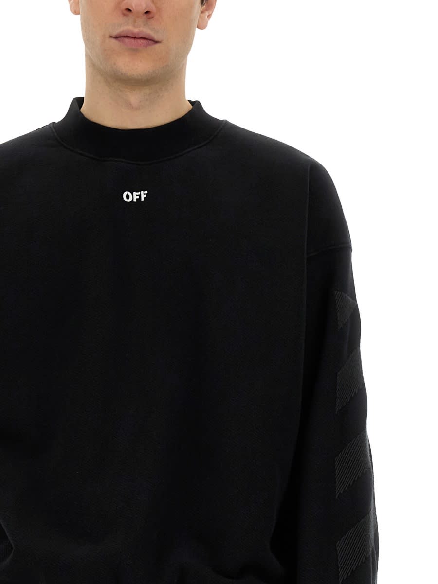 OFF-WHITE SWEATSHIRT WITH LOGO 