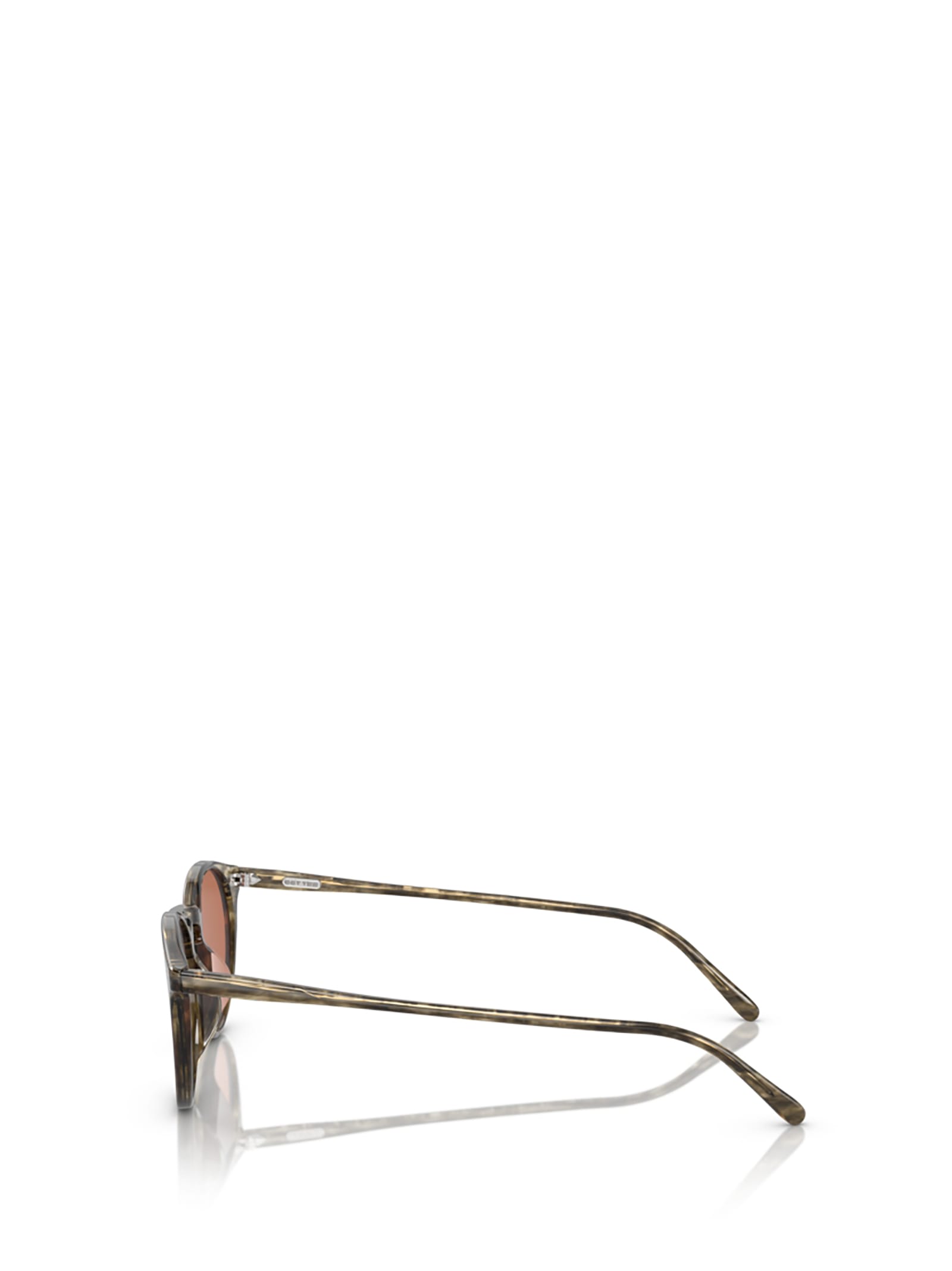 Shop Oliver Peoples Ov5529su Soft Olive Bark Sunglasses