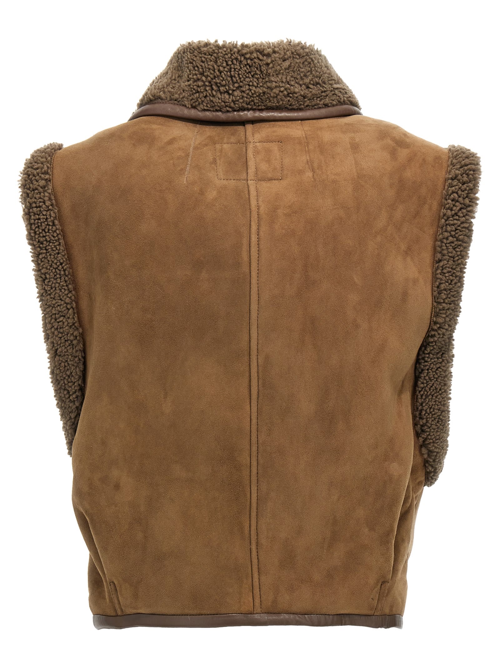 Shop Isabel Marant Alime Vest In Brown