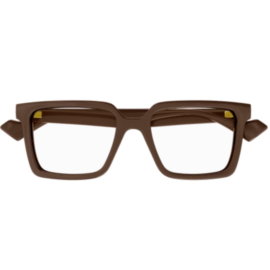 Gucci Square Frame Glasses In 007 Brown Brown Transpare