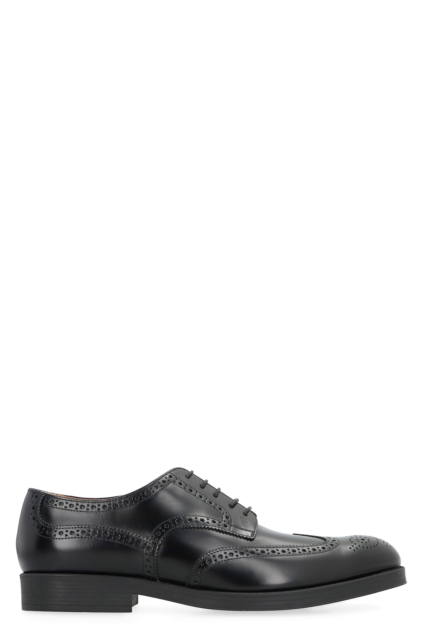 Tod's Scarpa Uomo Sotto Cav.tomaia Pelle F.do Gomma In Black