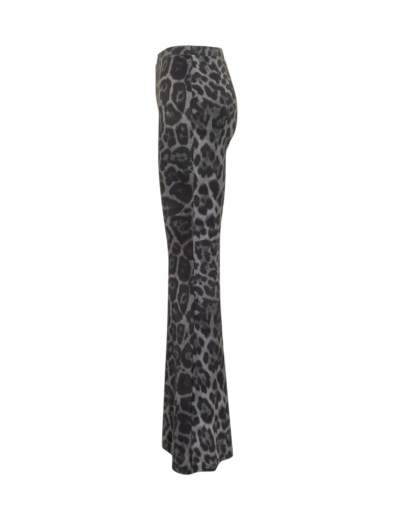 Stella Mccartney Leopard-print Trousers In Gold