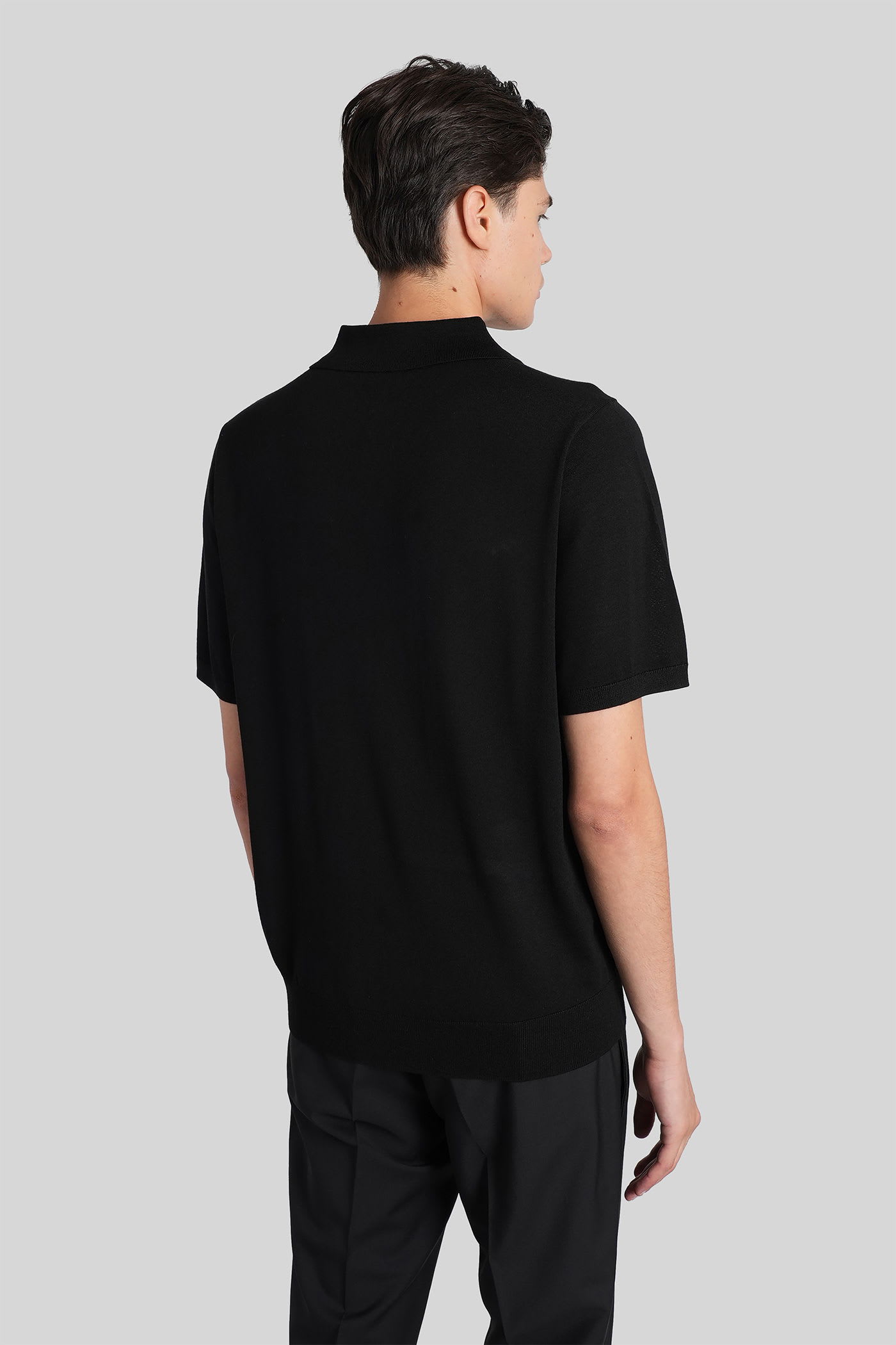Paul Smith Polo In Black Wool In Black