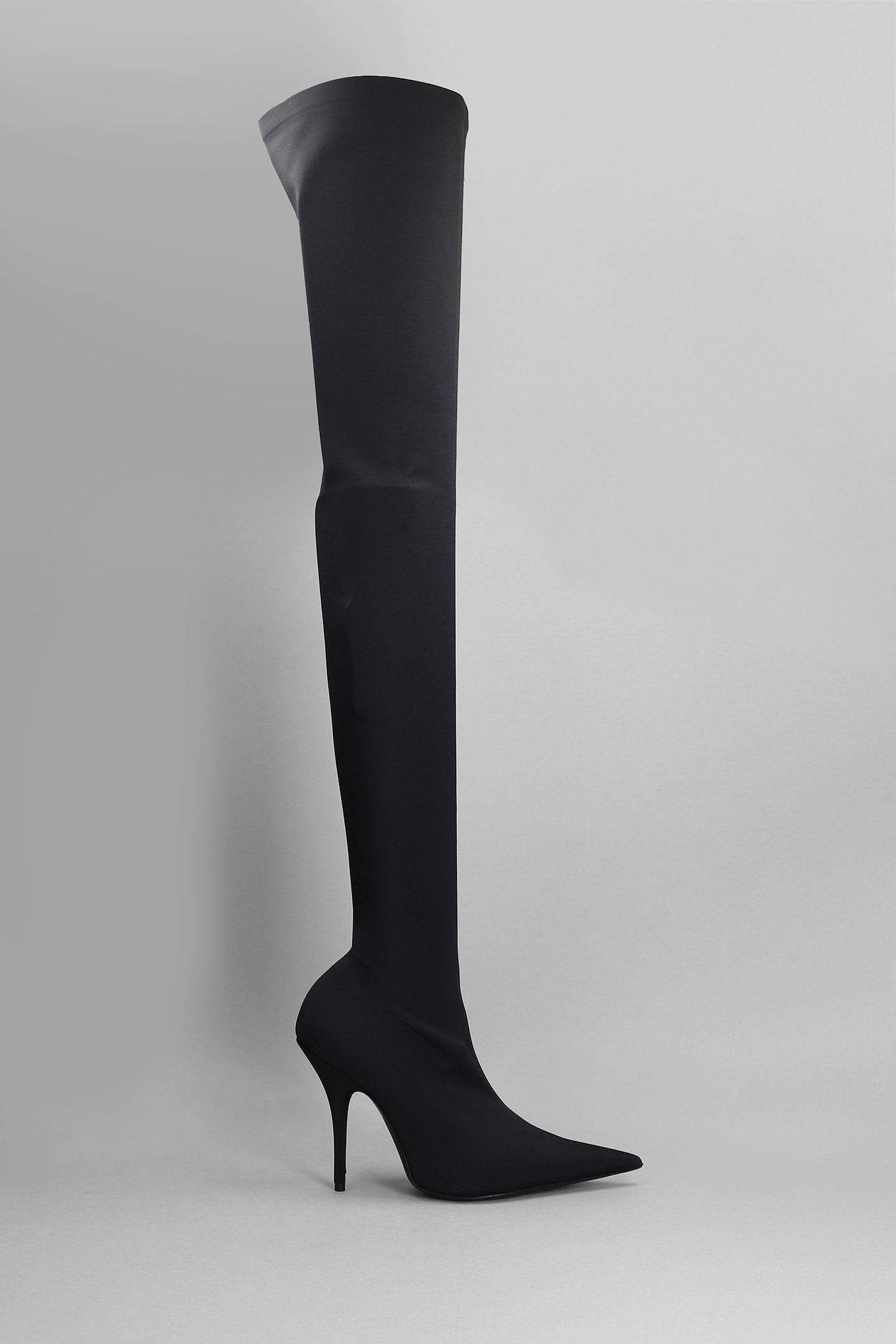 Balenciaga High Heels Boots In Black Polyamide