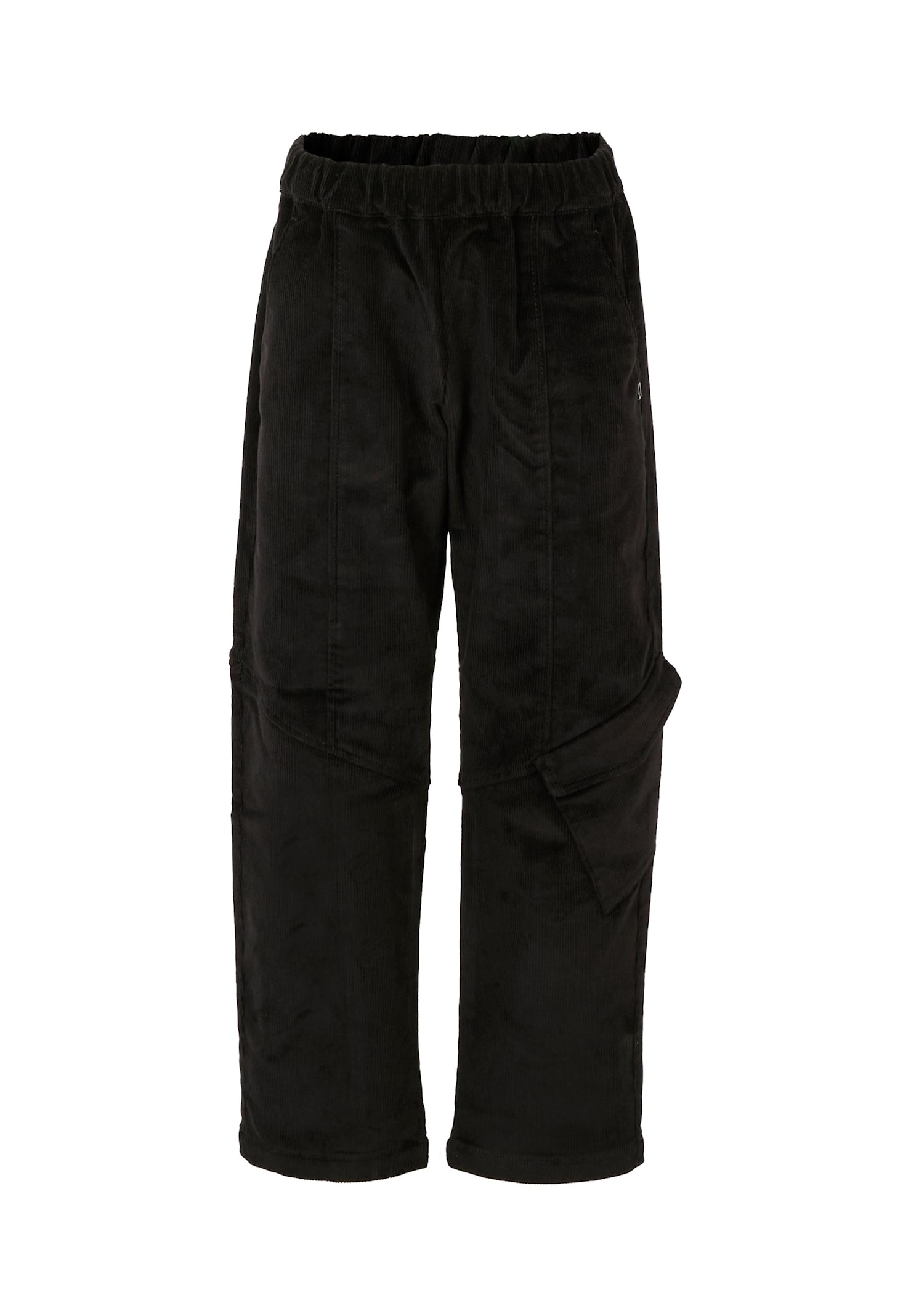 Dondup Kids' Black Corduroy Pants For Boy With Logo