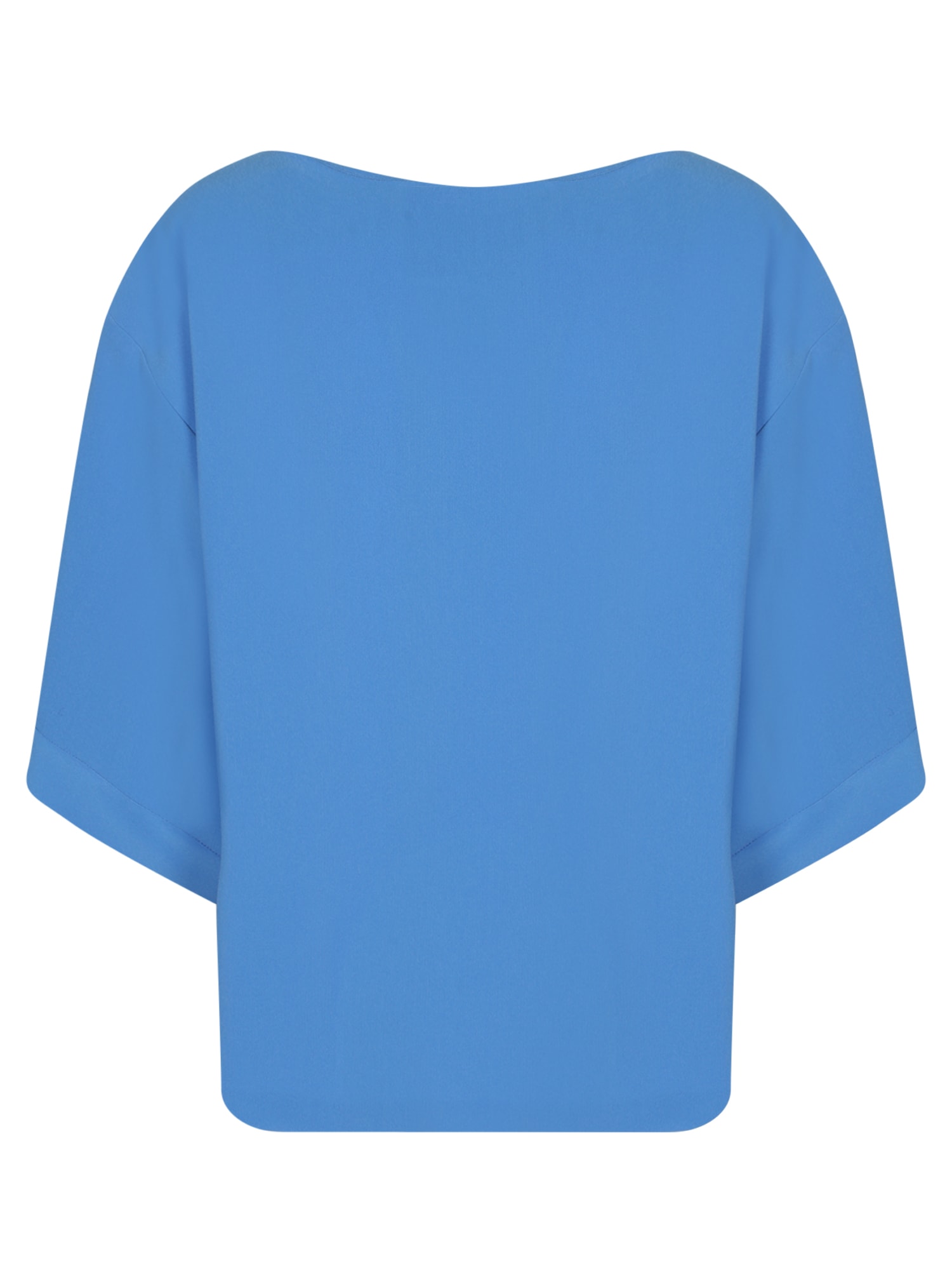 Alberto Biani Bluette Cady Blouse In Blue