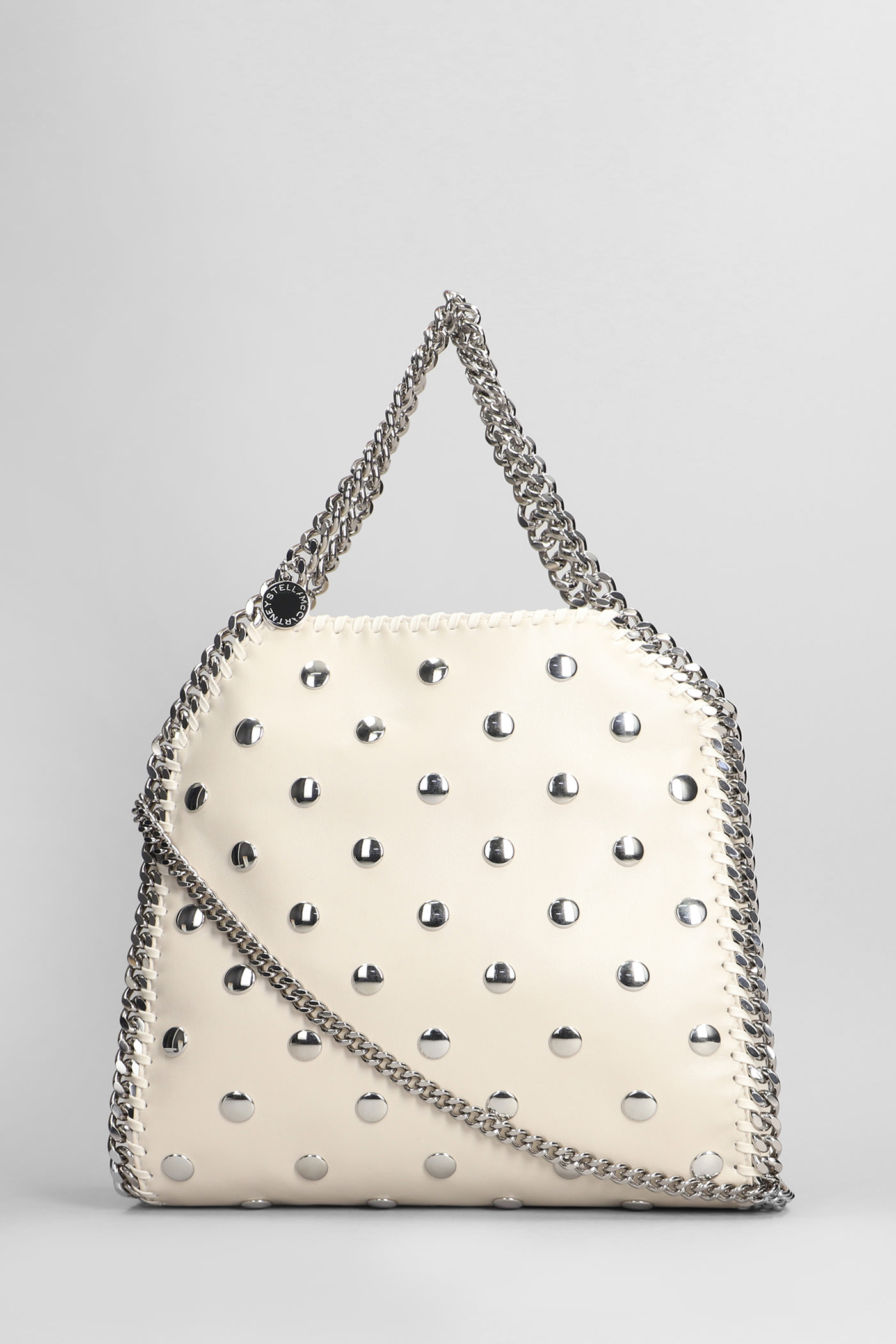 Shop Stella Mccartney Falabella Shoulder Bag In White Polyester In Pure White