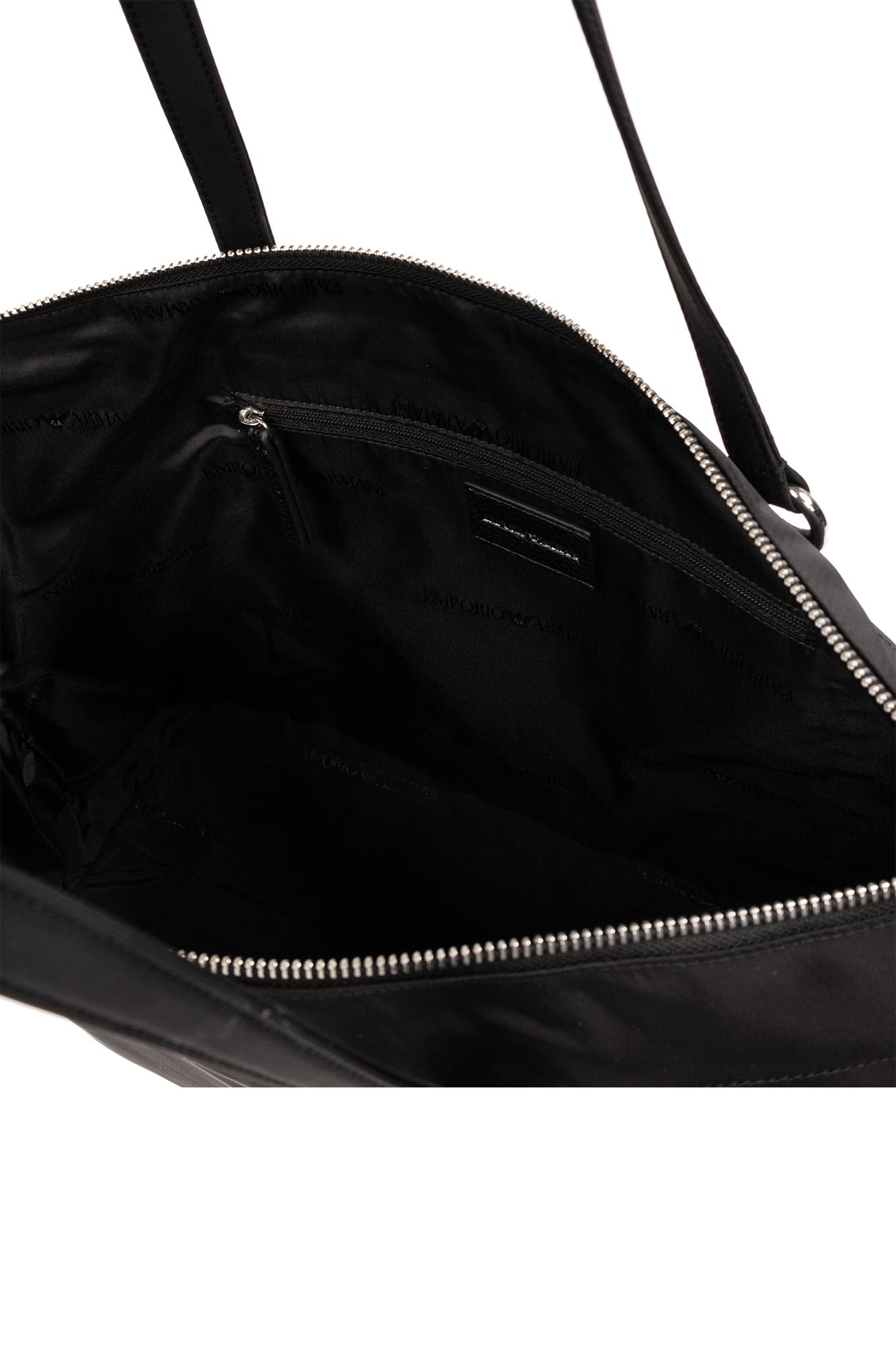 Shop Emporio Armani Sustainable Collection Shopper Bag In Nero