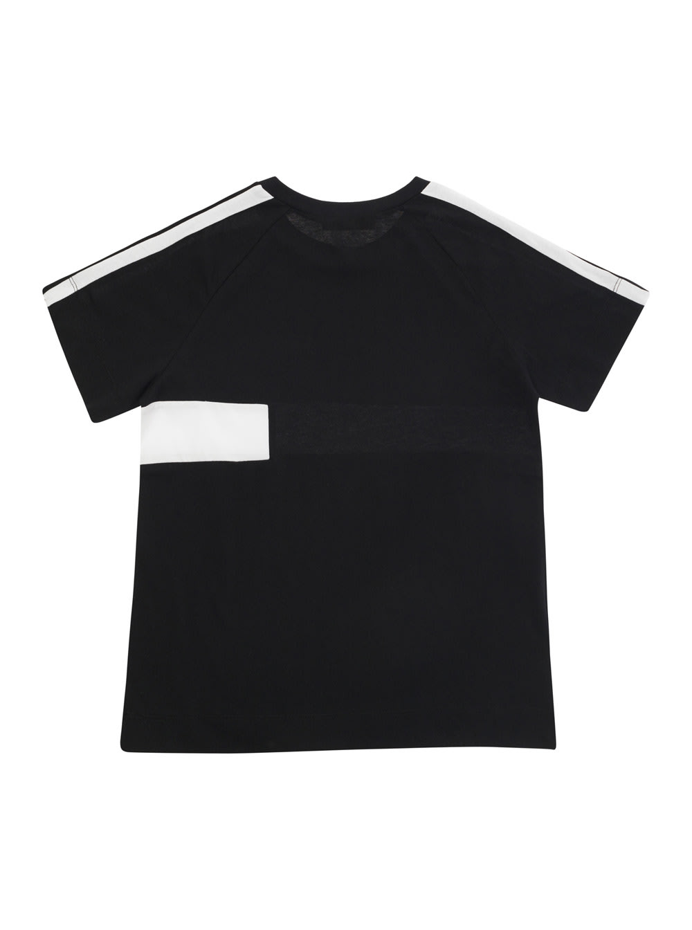 Shop Marni Black And White T-shirt With Logo Detail In Cotton Boy