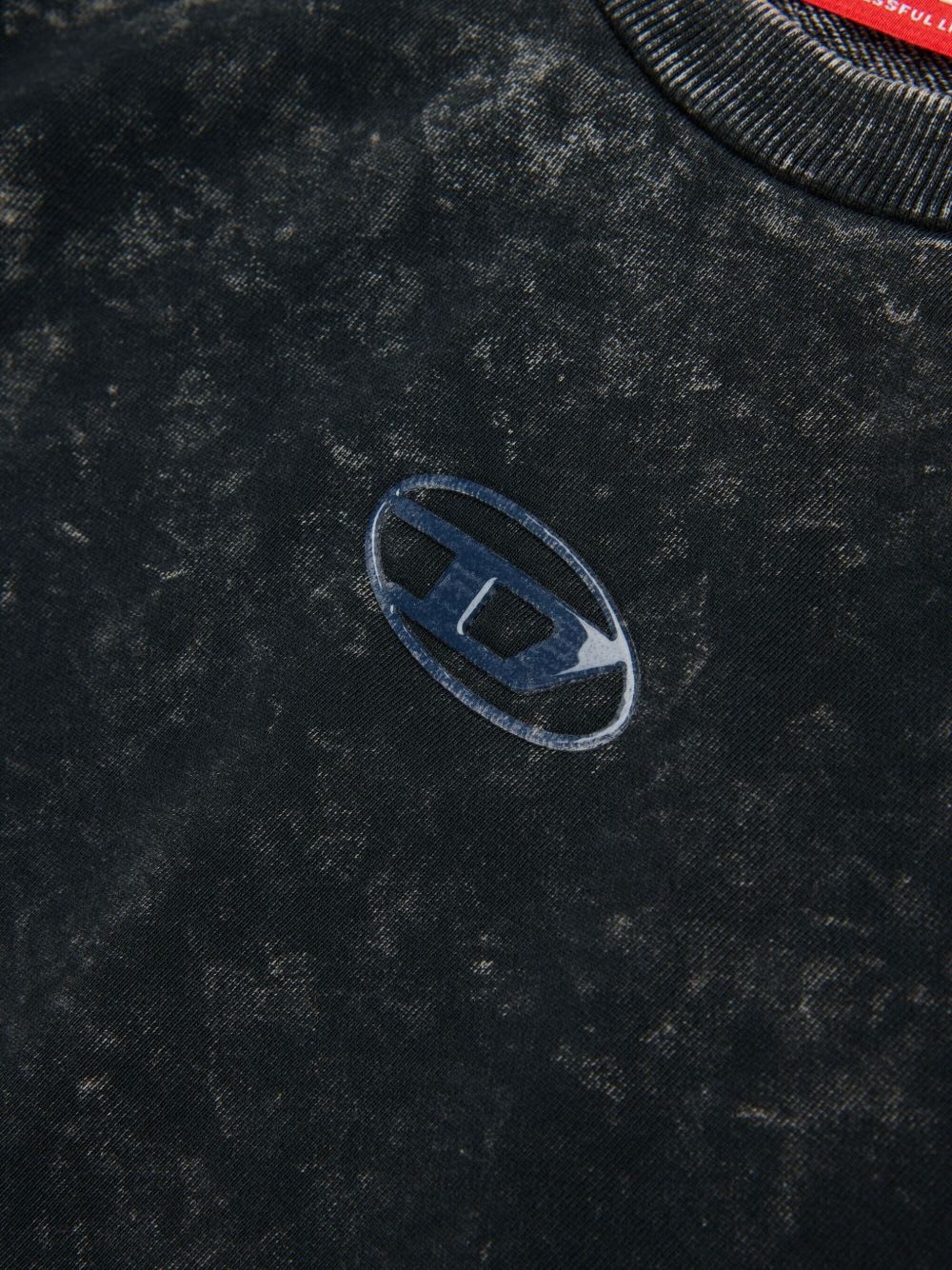 Diesel Kids Slaccy Logo Sweatshirt In Blue