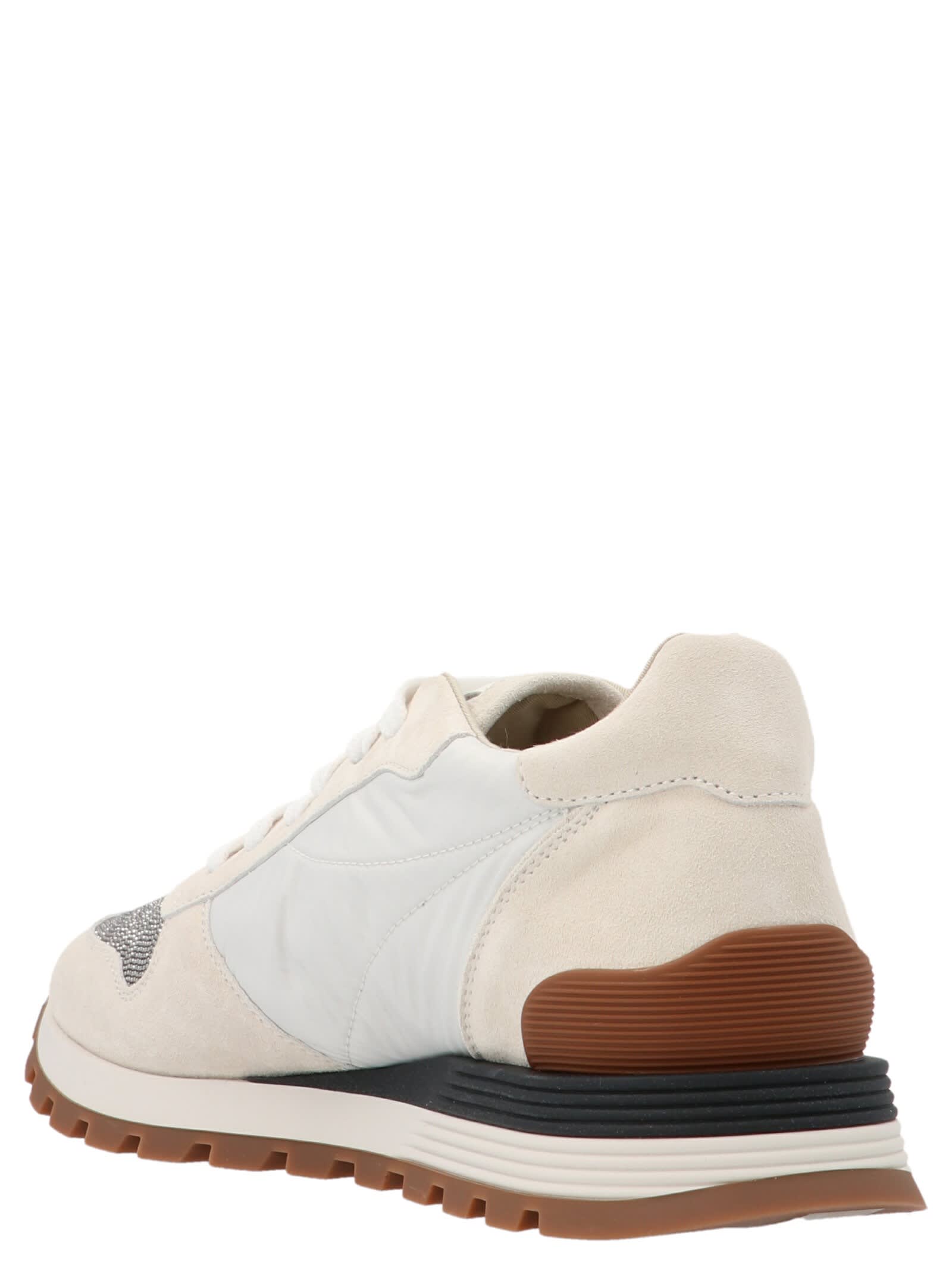 Shop Brunello Cucinelli Precious Band Insert Sneakers In Multicolor