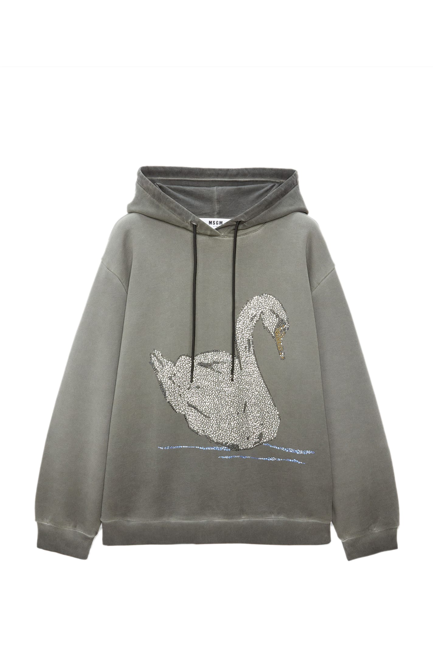 Shop Msgm Sweatshirt In Grey