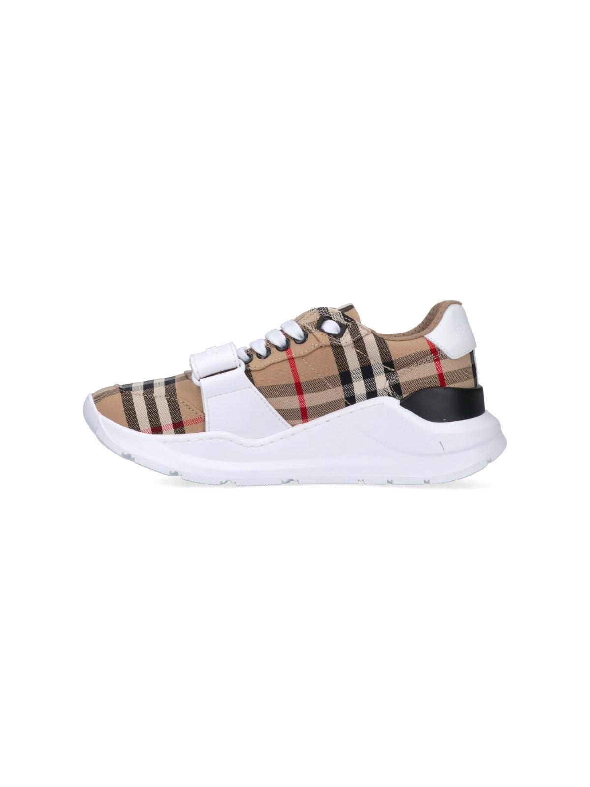 Burberry Vintage Check-pattern touch-strap Sneakers