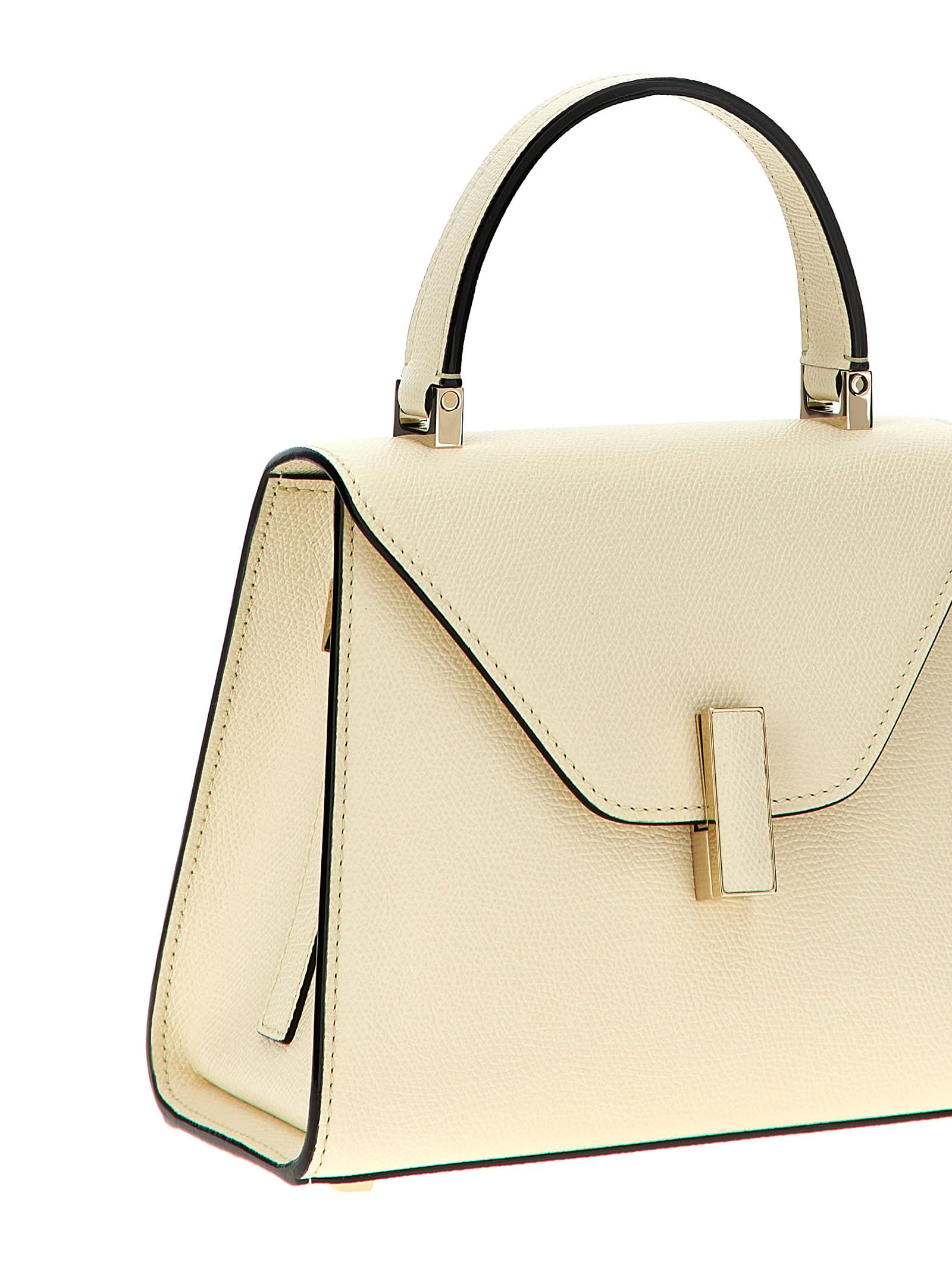 Shop Valextra Iside Small Handbag In White