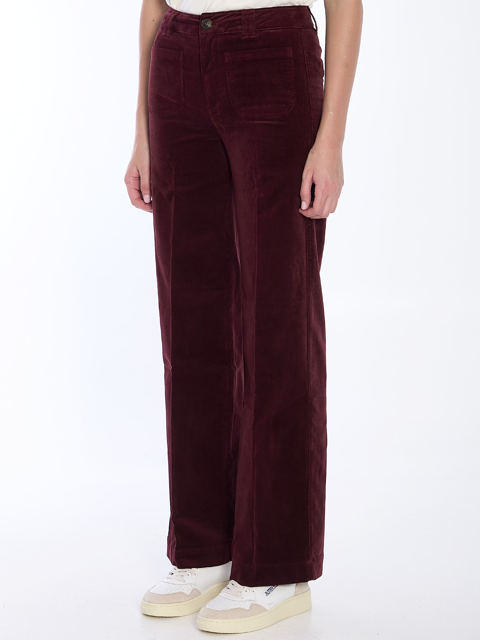 Shop Paige Sasha 32 Jeans In Bordeaux