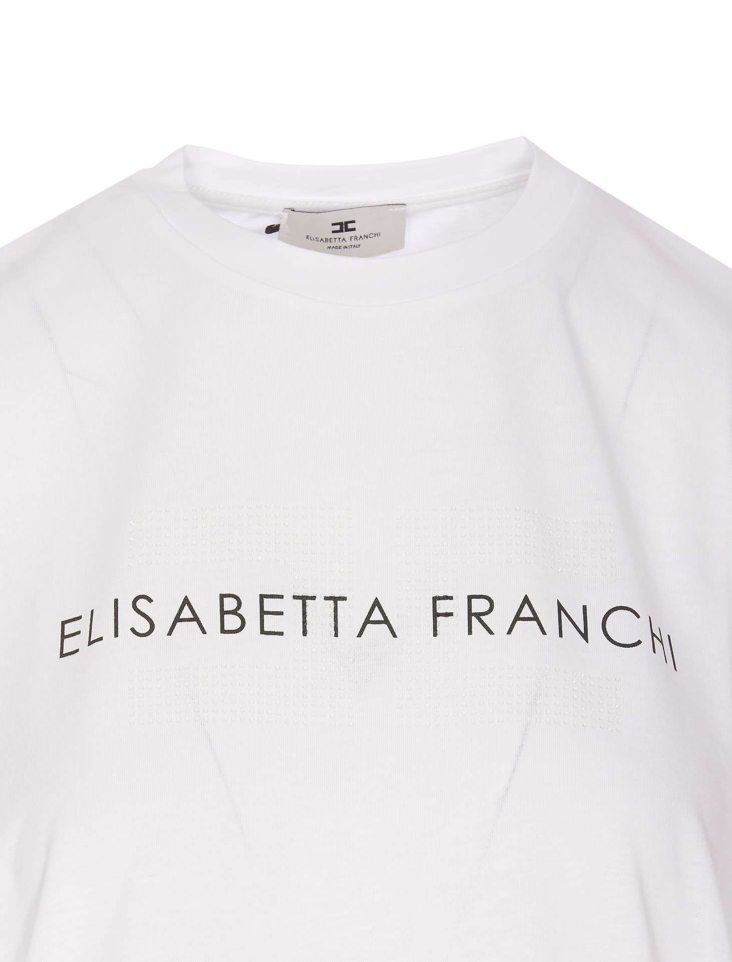 Shop Elisabetta Franchi Logo T-shirt