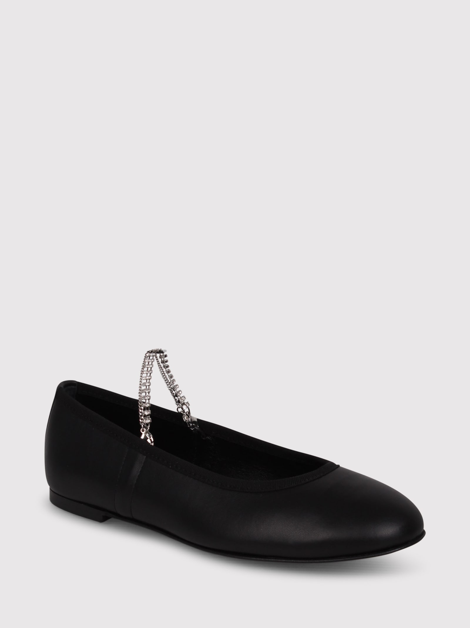 Shop Kate Cate Juliette Leather Ballerina Shoes