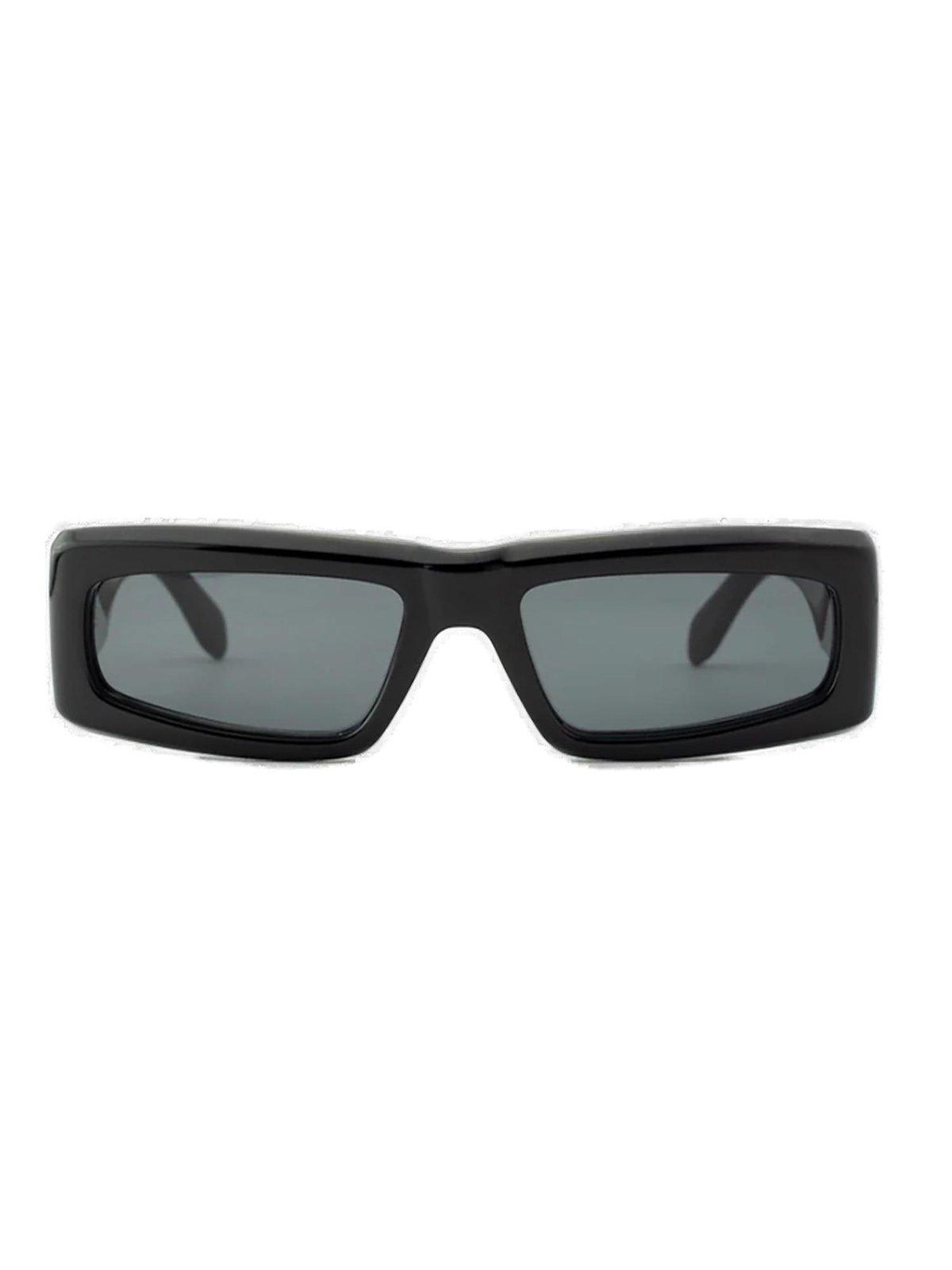 Shop Palm Angels Yreka Square Frame Sunglasses In 1007 Black