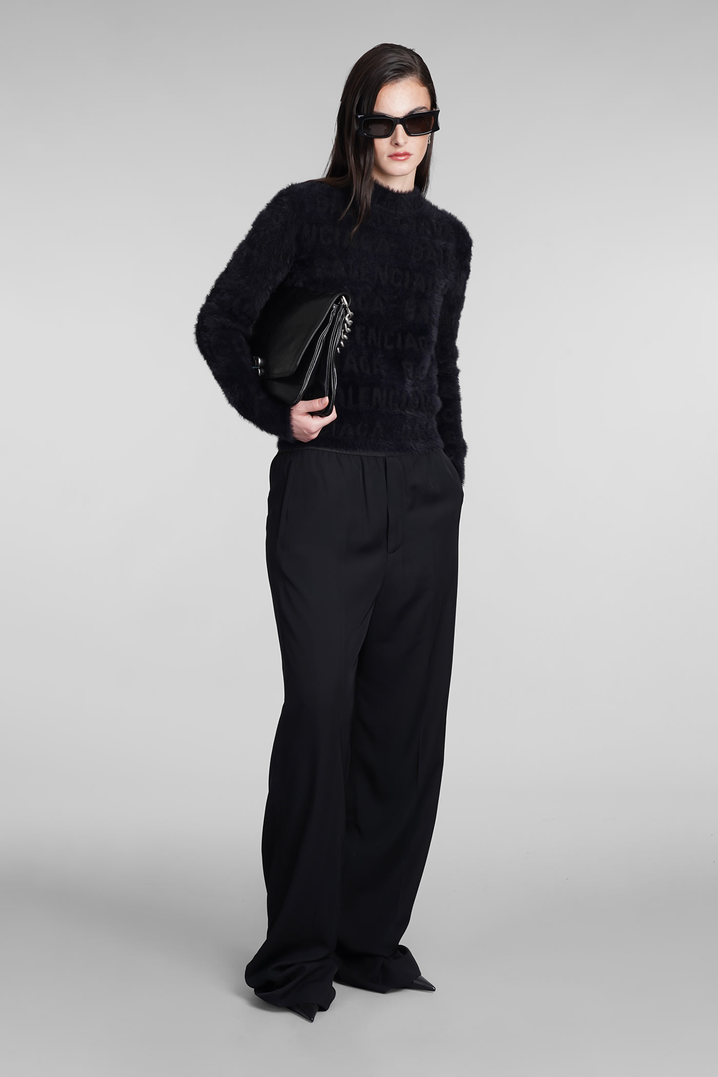 Shop Balenciaga Knitwear In Black Wool