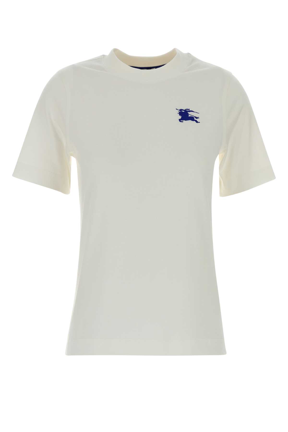 Burberry White Cotton T-shirt