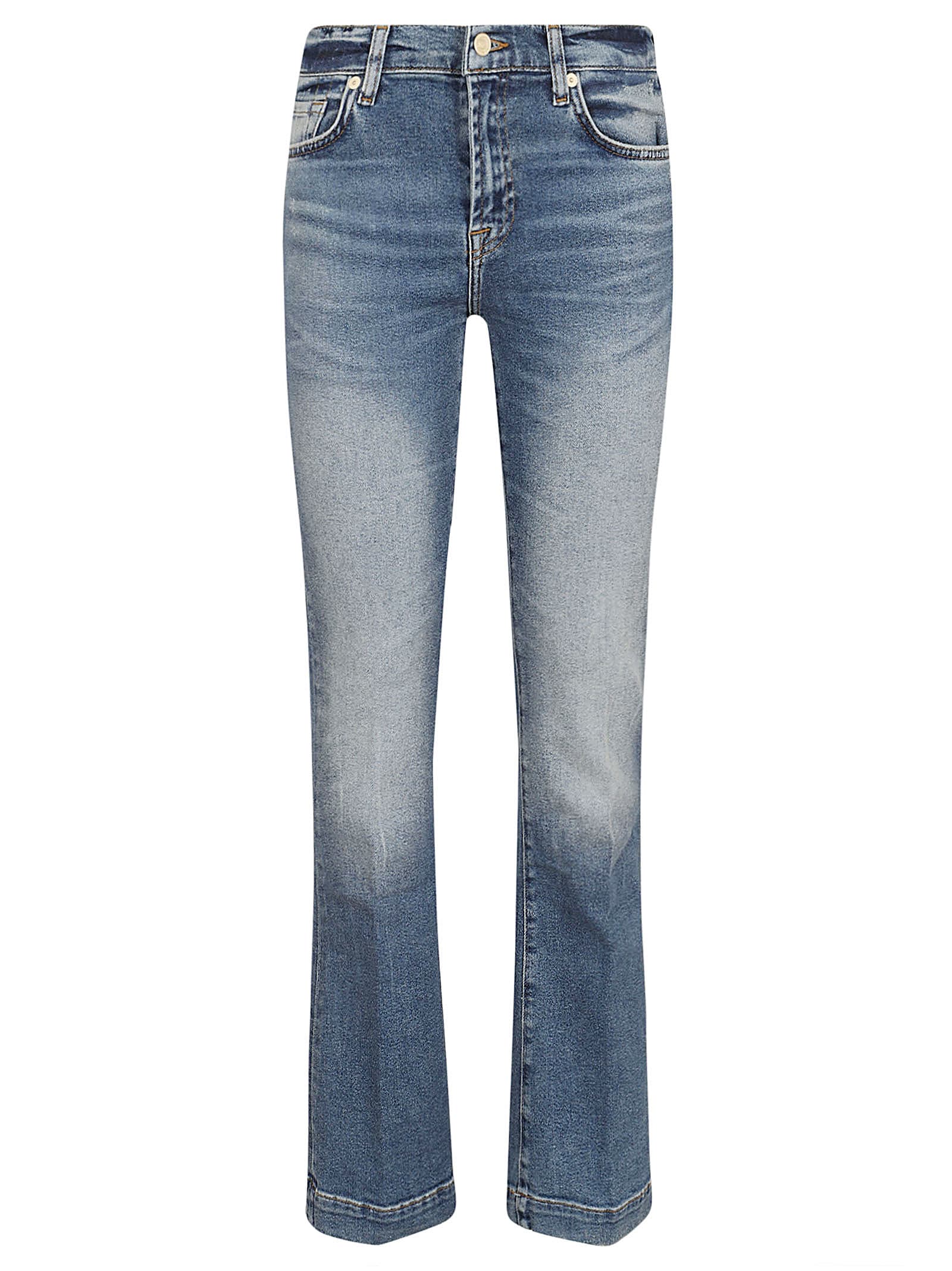 Shop 7 For All Mankind Bootcut Tailorless Luxvinpan In Mid Blue