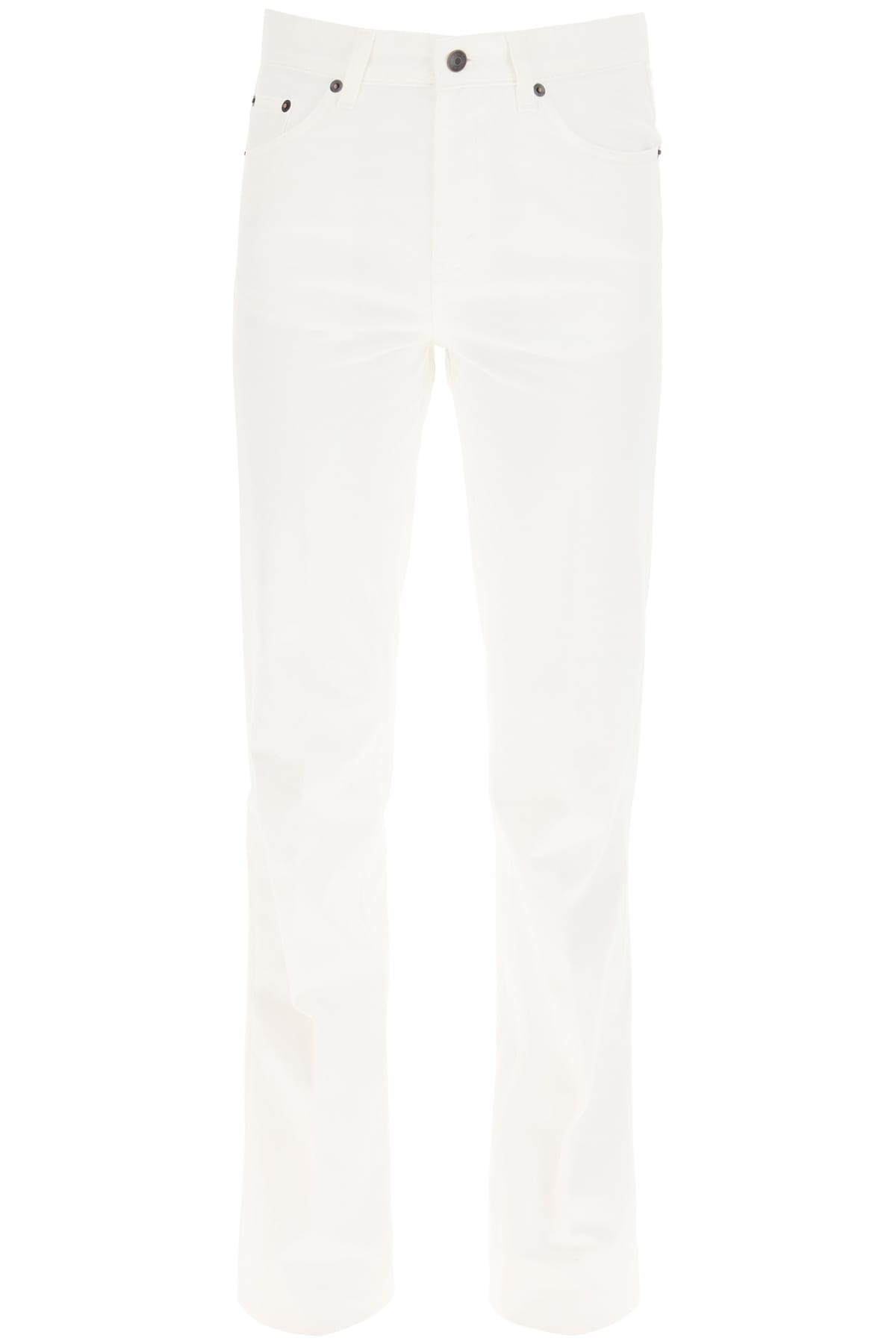The Row Lesley Straight Crop Jeans In White (white)