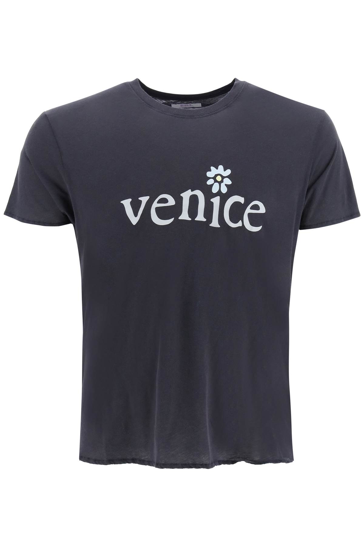 Erl Gender Inclusive Venice Graphic Tee In Black 1 (blue)