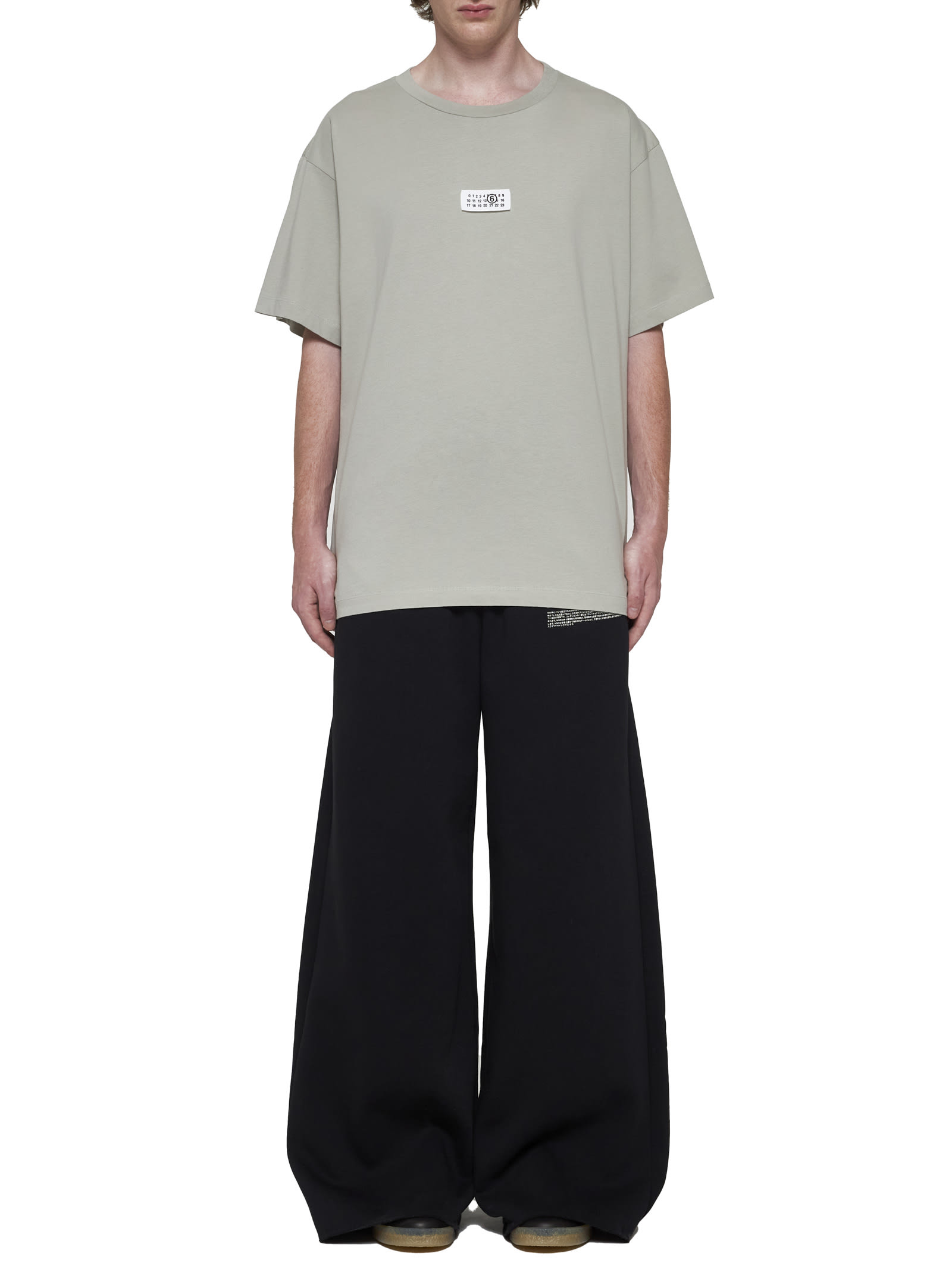 Shop Mm6 Maison Margiela Pants In Black