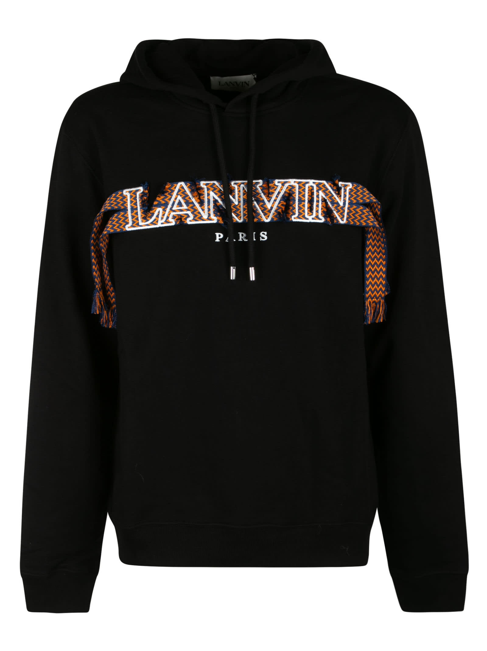 Lanvin Logo Embroidered Hooded Sweatshirt