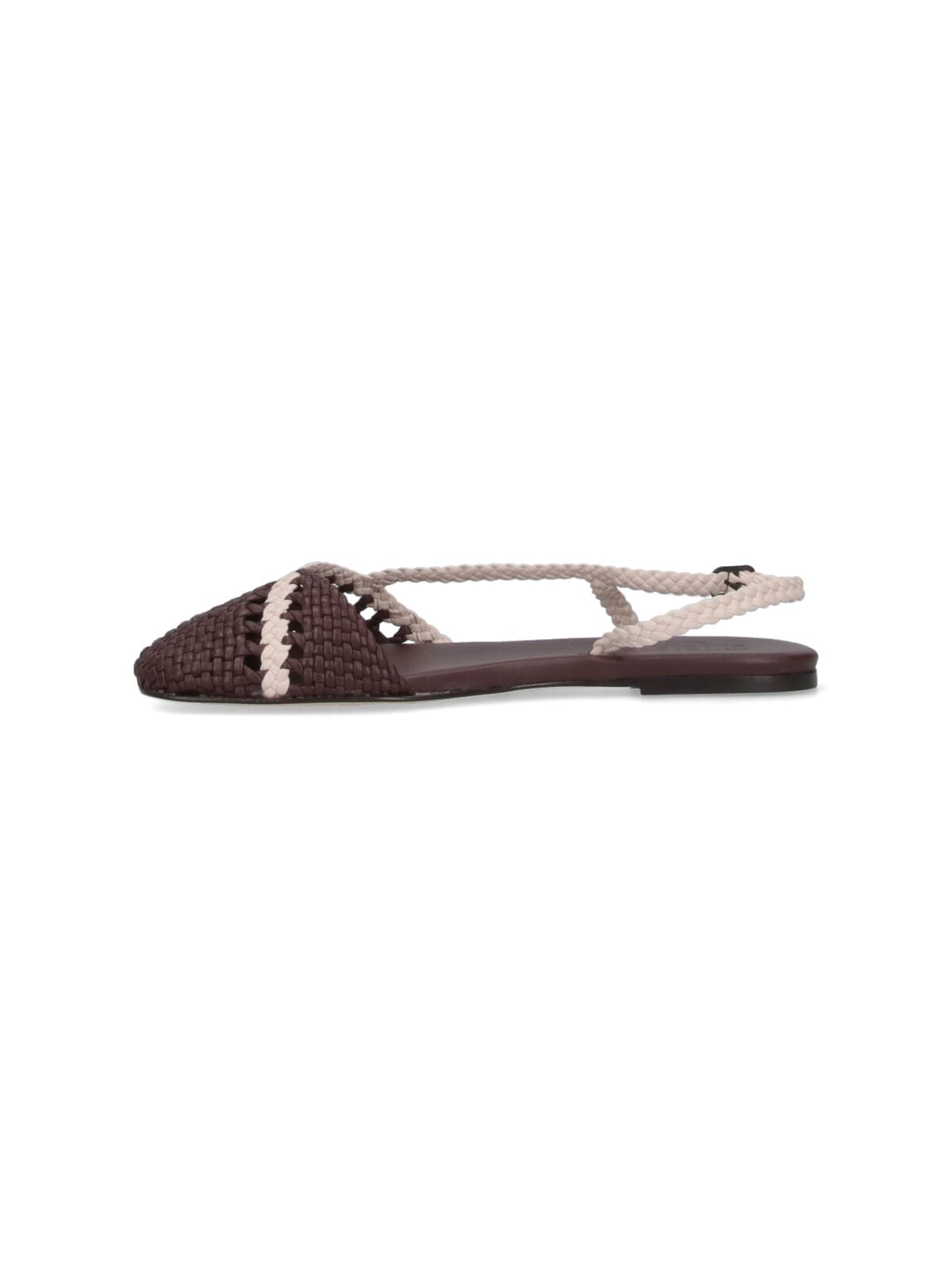 Hereu Woven Asymmetrical Sandal In Brown