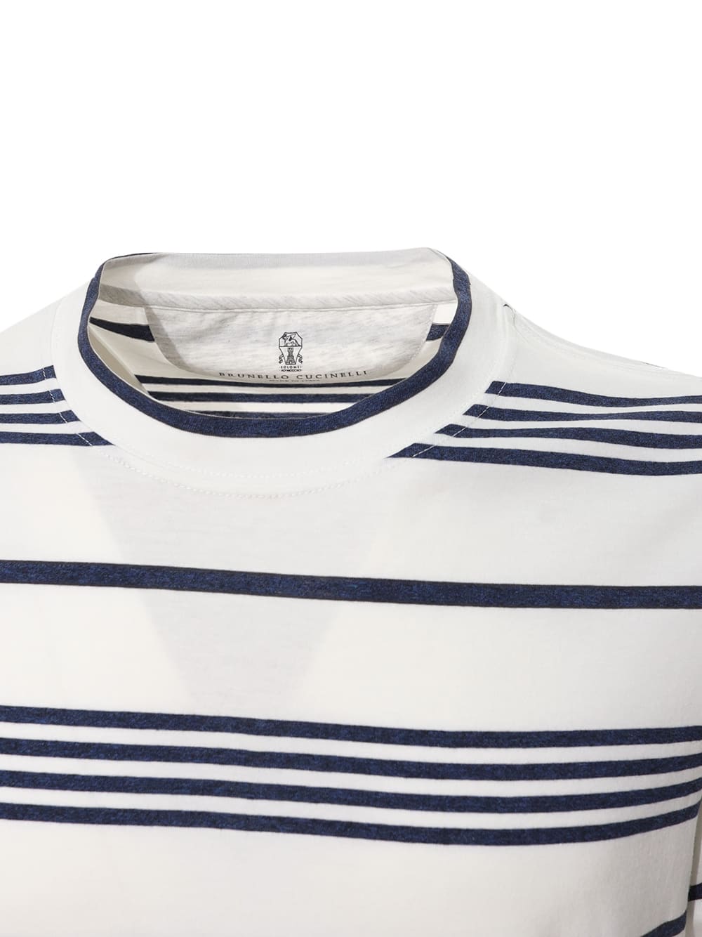 Shop Brunello Cucinelli Striped T-shirt In White