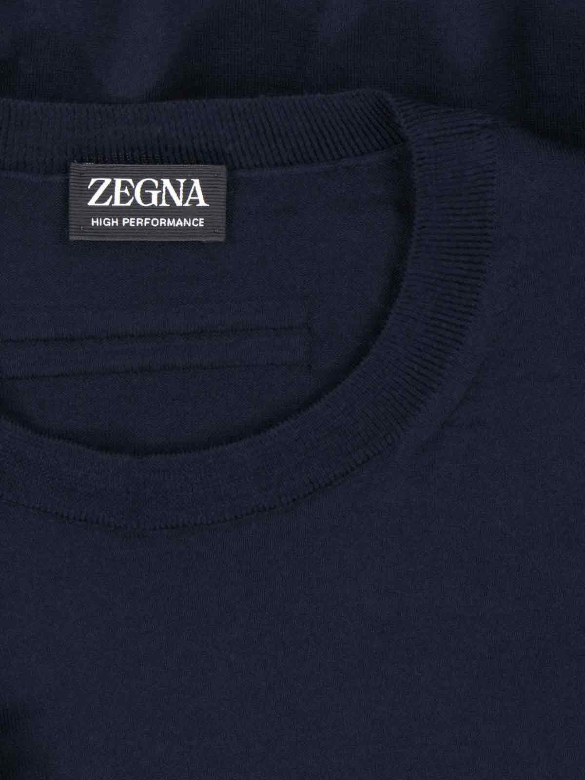 Shop Zegna Wool Sweater In Blue